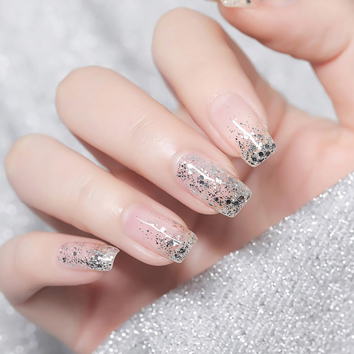 Major Dijit Quick Dry Nail Polish Clear Silver Summer Nail Lacquer for Nail Art Regular Nail Polish