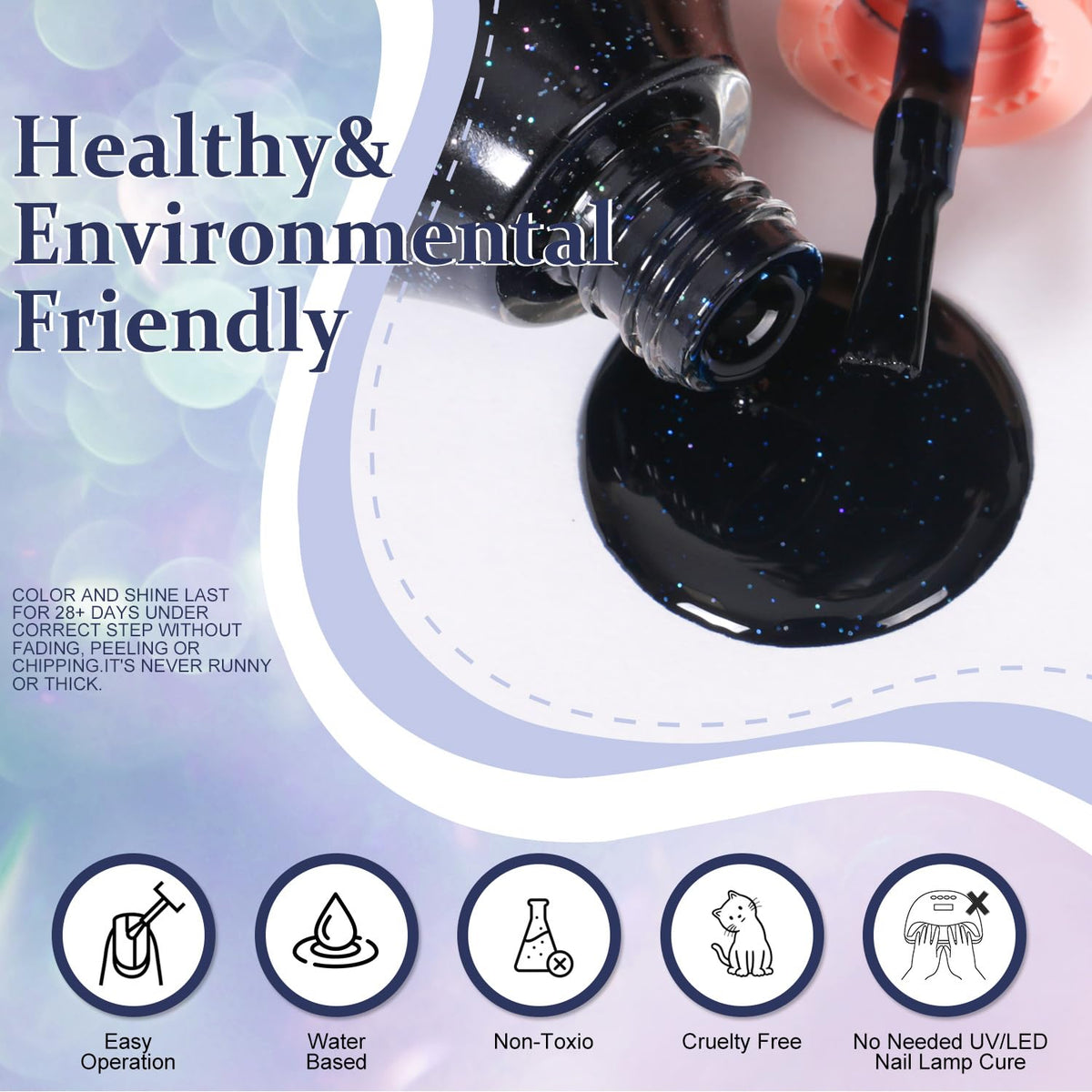 Major Dijit Quick Dry Nail Polish Colorful Summer Nail Lacquer for Nail Art Cruelty-Free Regular