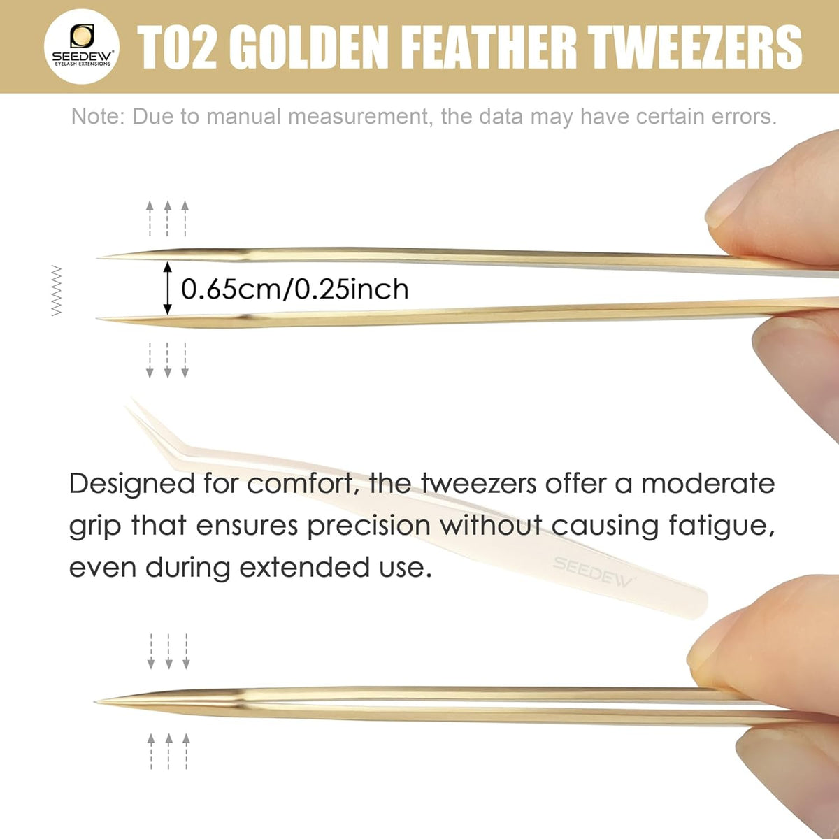 Tweezer Eyelash Extensions - 1 PCS Stainless Steel 45 Degree Curved Pointy Tweezer Isolation