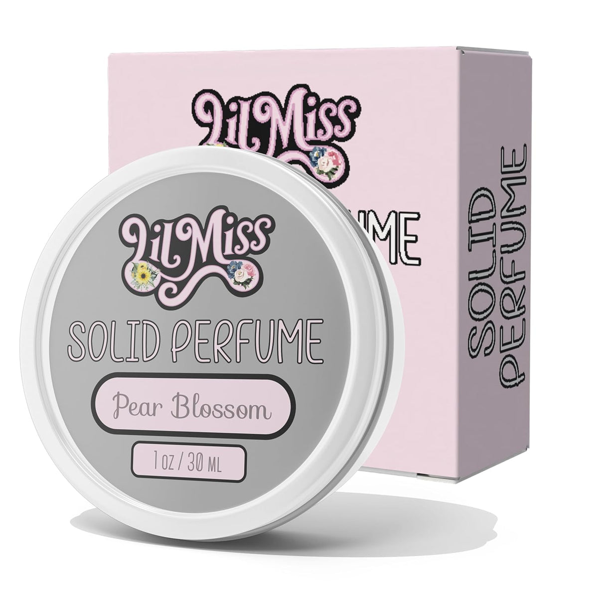 Pear Blossom Women's Solid Perfume Balm, Floral Fragrance and Pear Perfume, Blossom Pear Fragrance