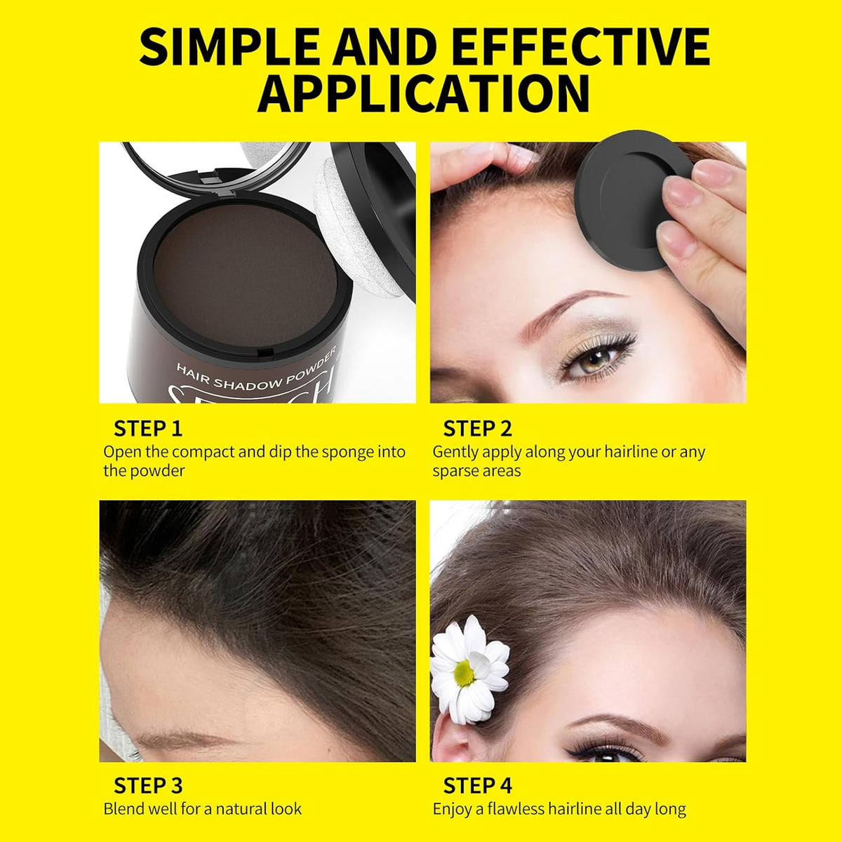 Sevich Hairline Powder 10g Large Capacity,Instantly Conceals Hair Loss,Root Touch up Powder,Hair