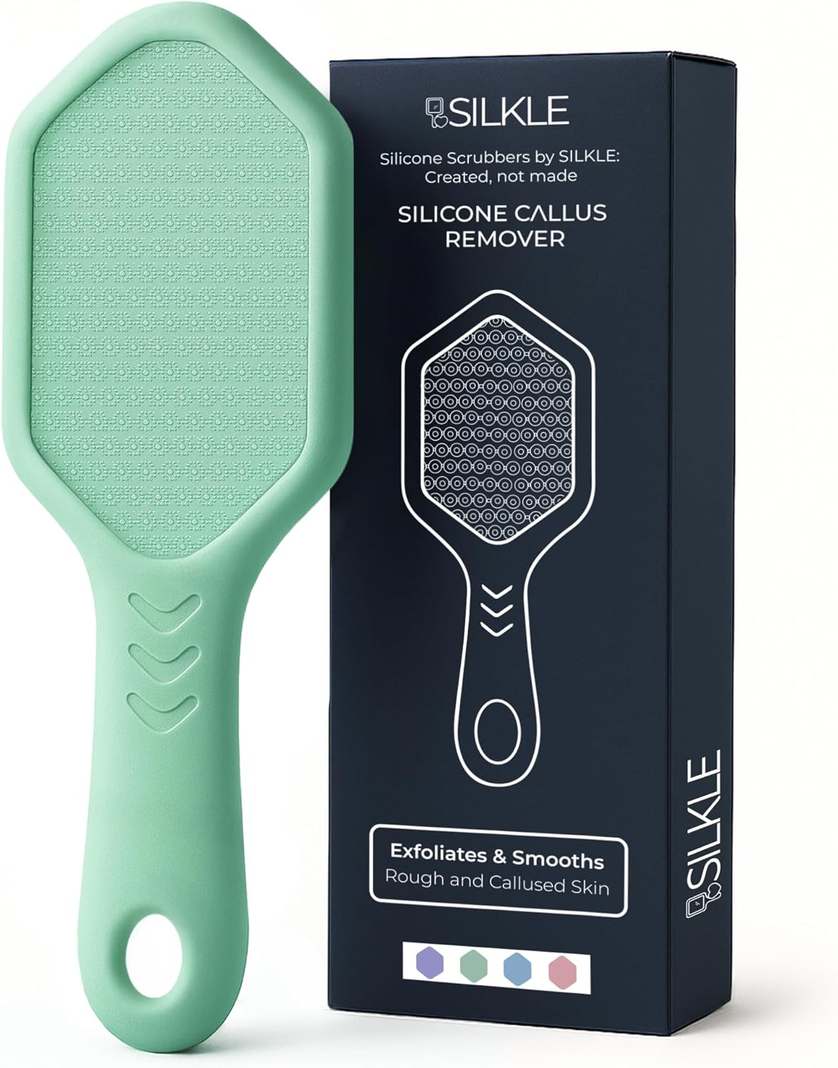 Silicone Foot Callus Remover - Nano Glass Foot File for Dead Skin and Cracked Heels - Callus