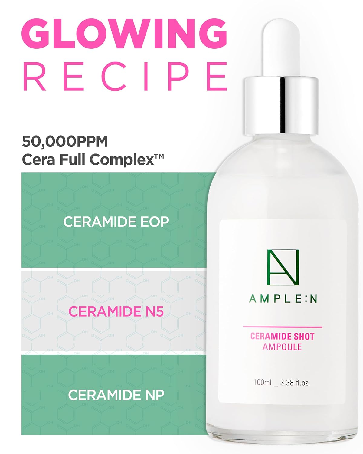 AMPLE:N Ceramide Shot Ampoule – Anti Aging and Hydrating Serum with Ceramide for Deep