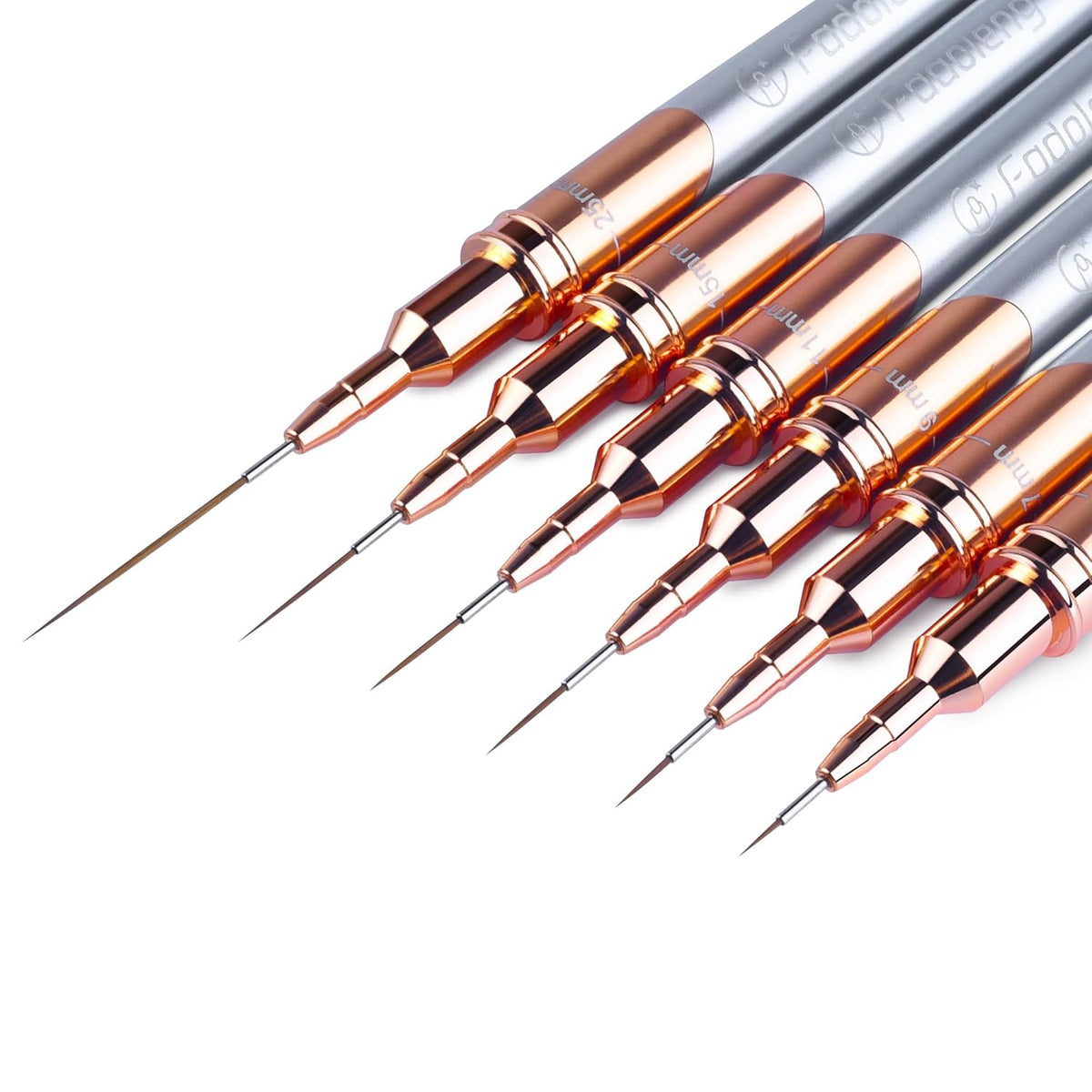 Liner Brush for Nails, 6Pcs Thin Nail Art Brushes Professional Nail Detail Brush for Gel Polish
