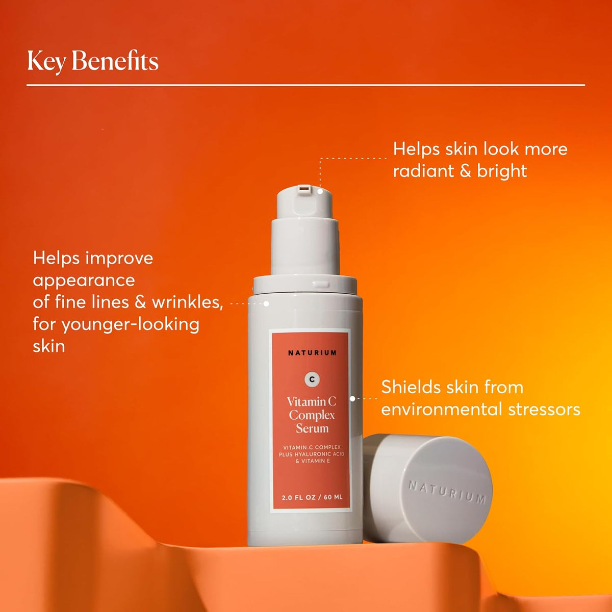 Naturium Vitamin C Complex Face Serum Jumbo, Anti-Aging Facial Treatment with Hyaluronic Acid &