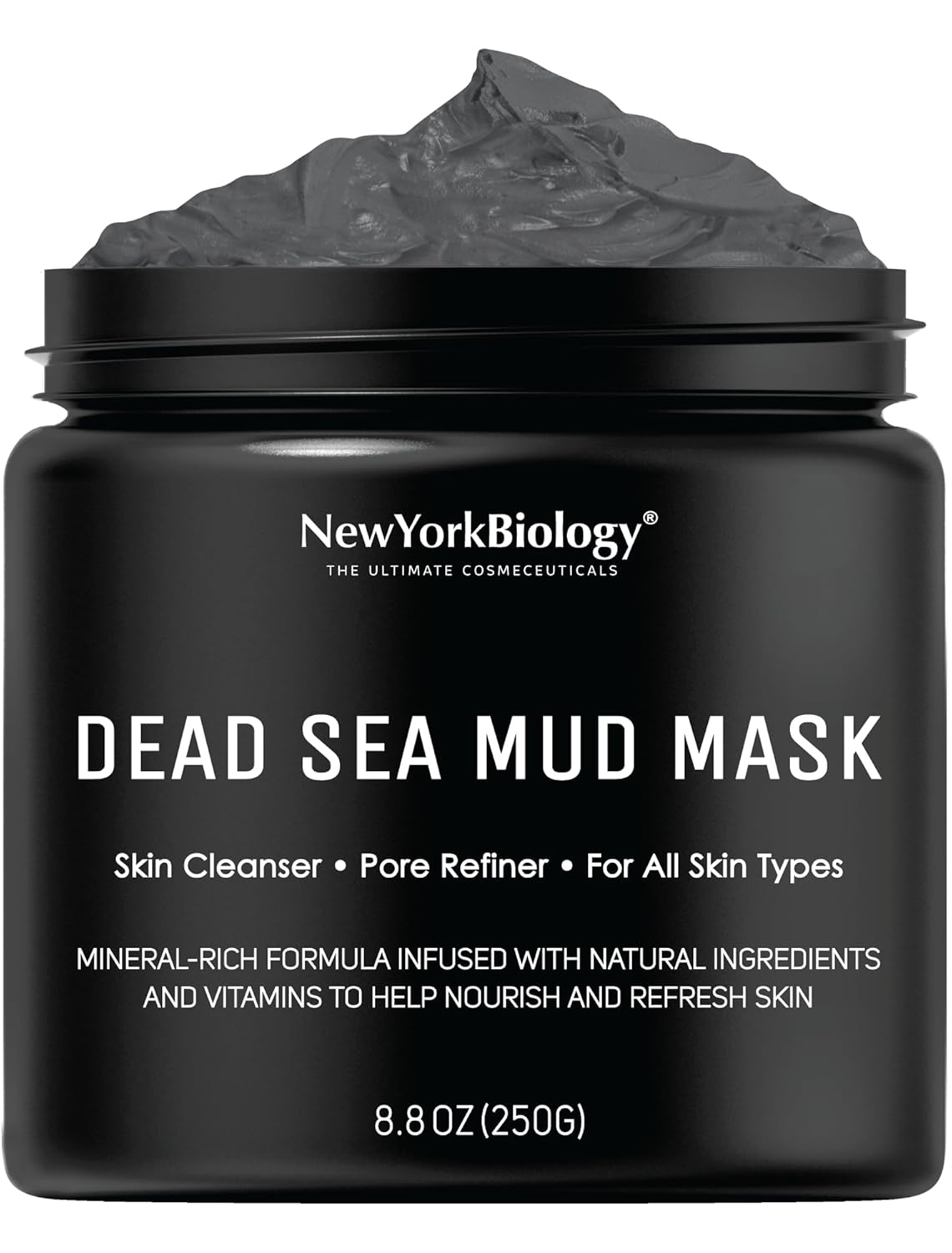 New York Biology Dead Sea Mud Mask for Face and Body | Spa Quality Pore Refiner for Oily Skin |