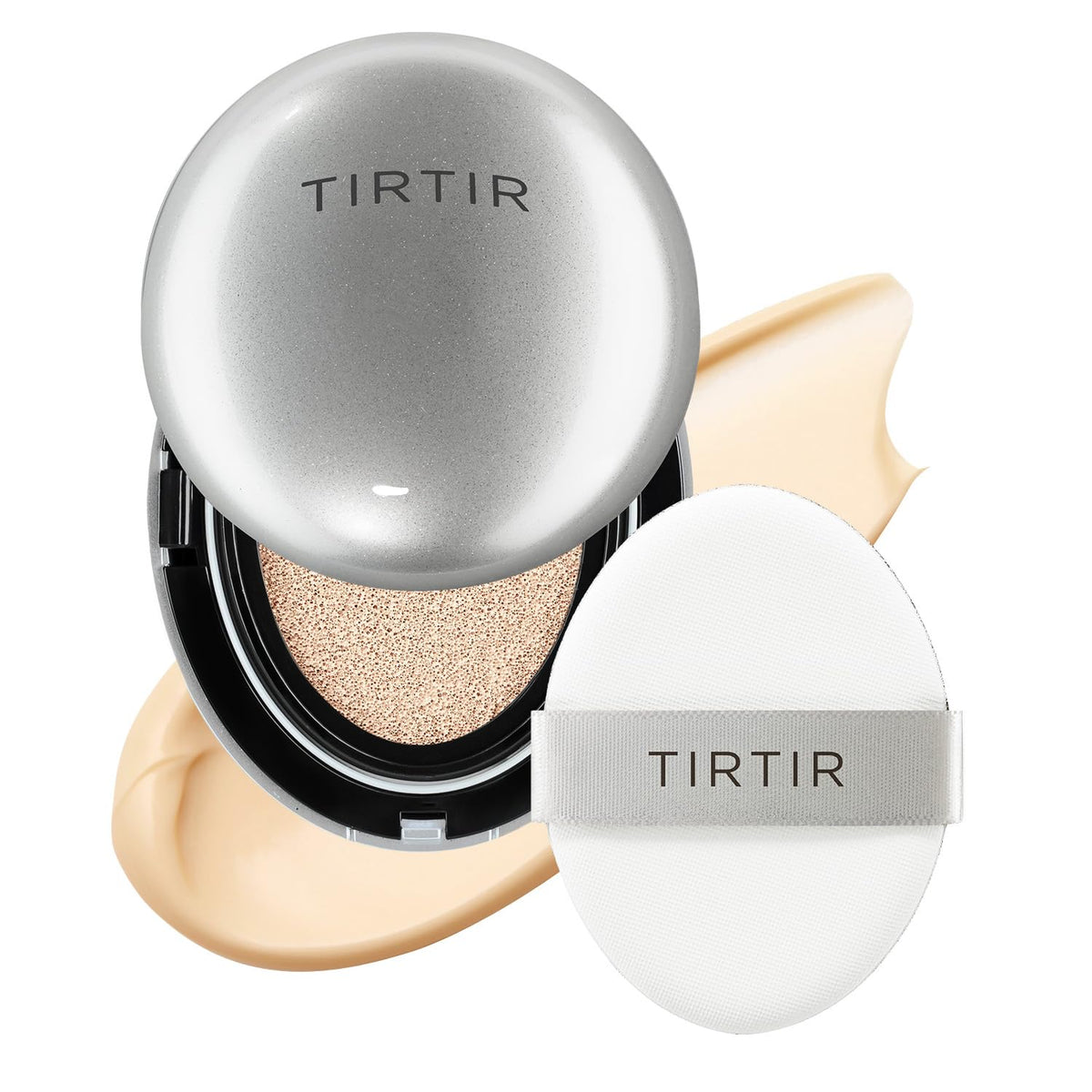 TIRTIR Mask Fit Aura Silver Cushion Foundation | Semi-glow Finish, Natural Coverage, Moisturizing