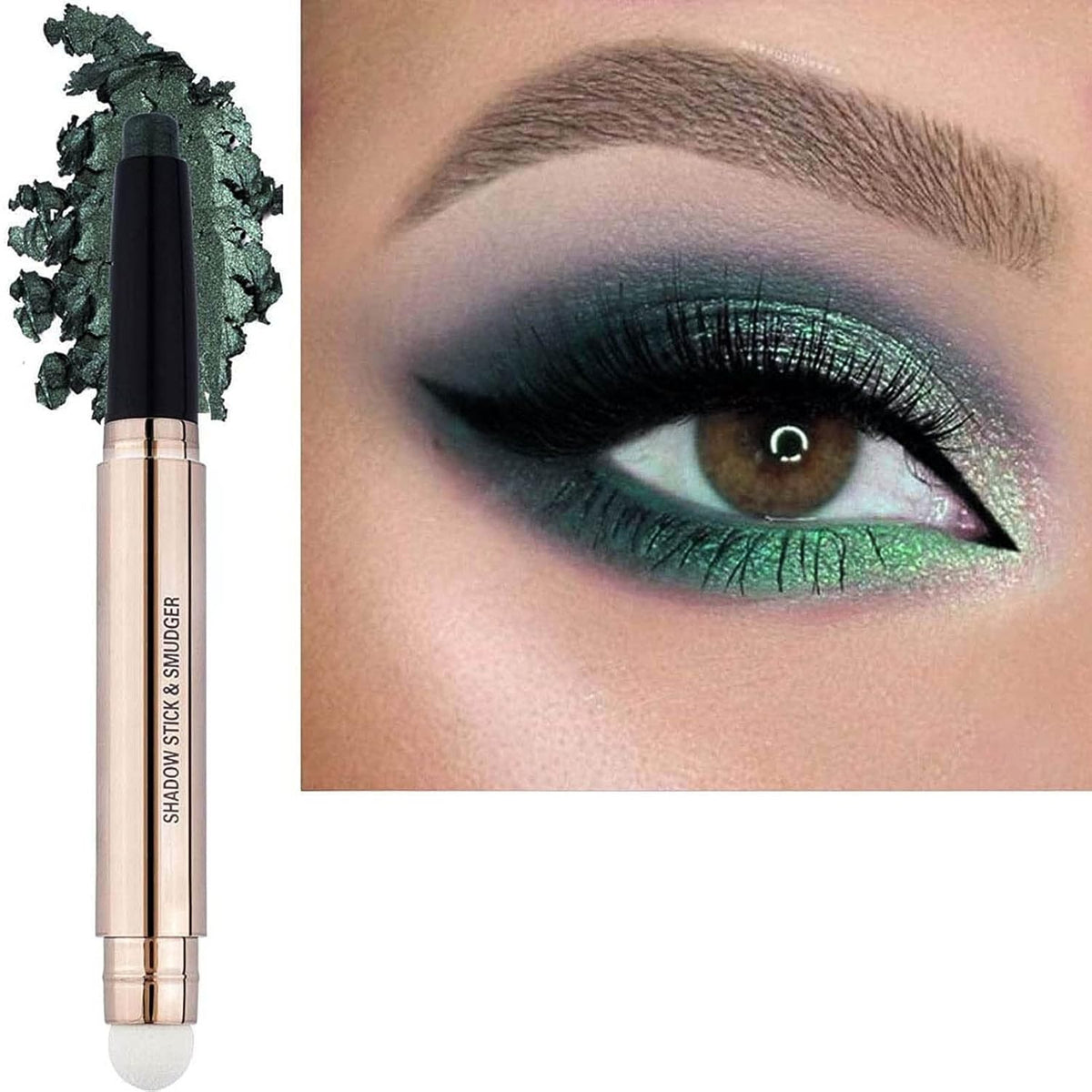 Evergreen Eyeshadow Stick Makeup, Highlighter Matte Cream Eye Shadow Pencil, Waterproof