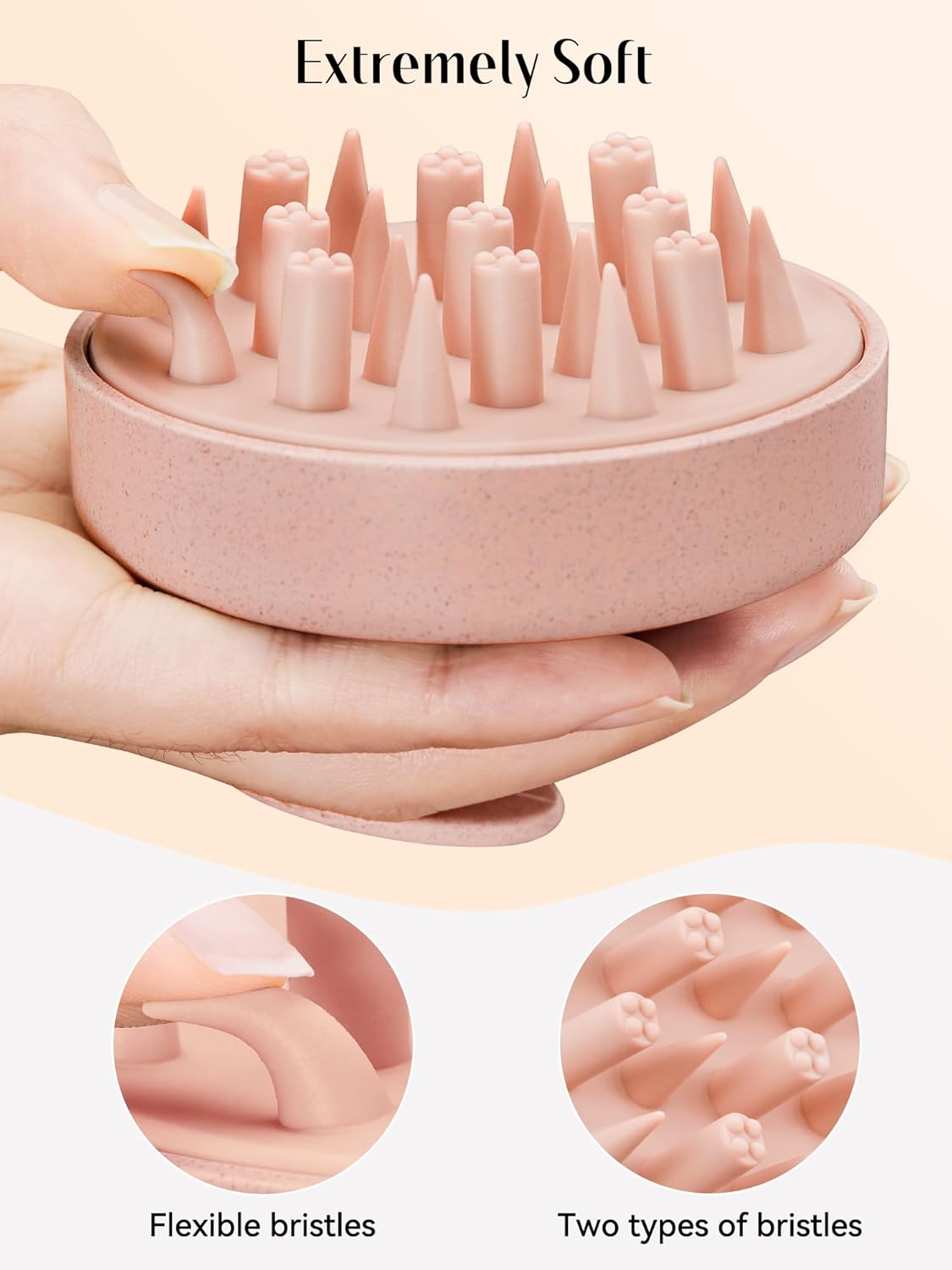 HEETA Hair Scalp Massager for Hair Growth, Shampoo Brush, Scalp Scrubber Exfoliator with Soft