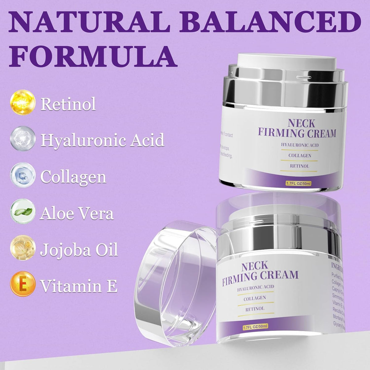 Retinol Cream for Face, Neck Creams for Tightening and Firming, Anti Aging Face Moisturizer for