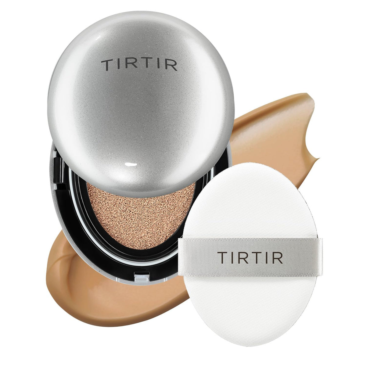 TIRTIR Mask Fit Aura Silver Cushion Foundation | Semi-glow Finish, Natural Coverage, Moisturizing