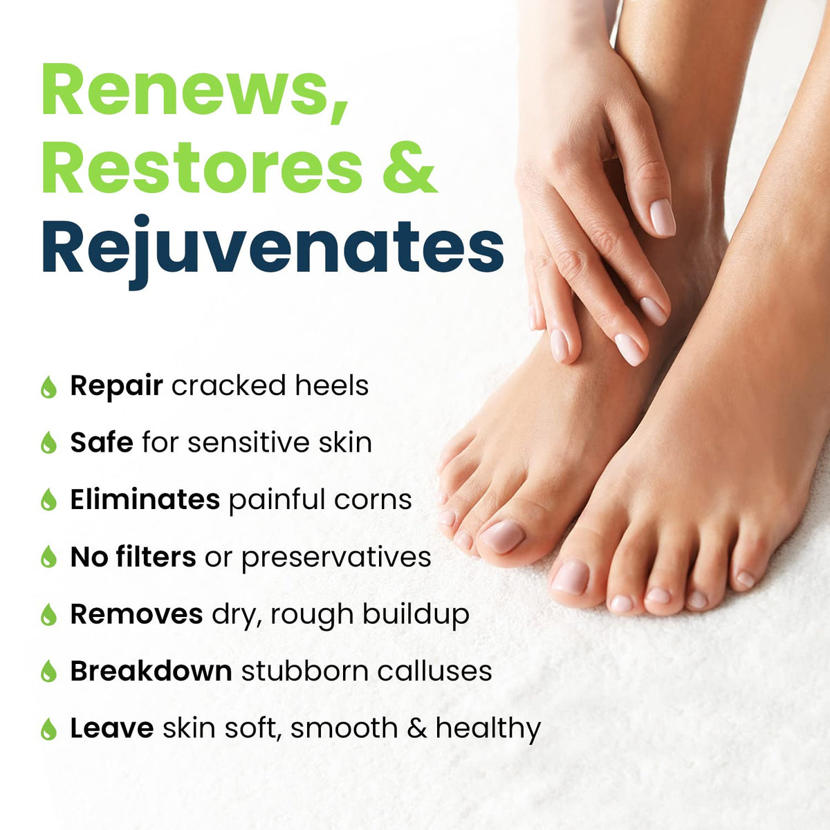 Callus Remover for Feet with Extra Strength Gel & Foot Pumice Stone Set - Easy Way to Remove Hard