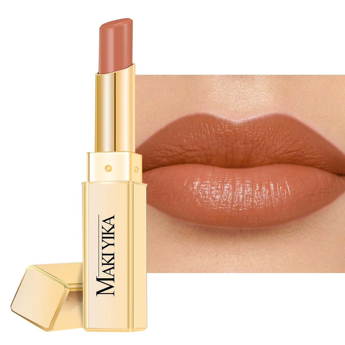 MAKI YIKA Moisture Nude Lipstick for Women Hydrated Tinted Lip Balm for Dry Cracked Lips Weightless