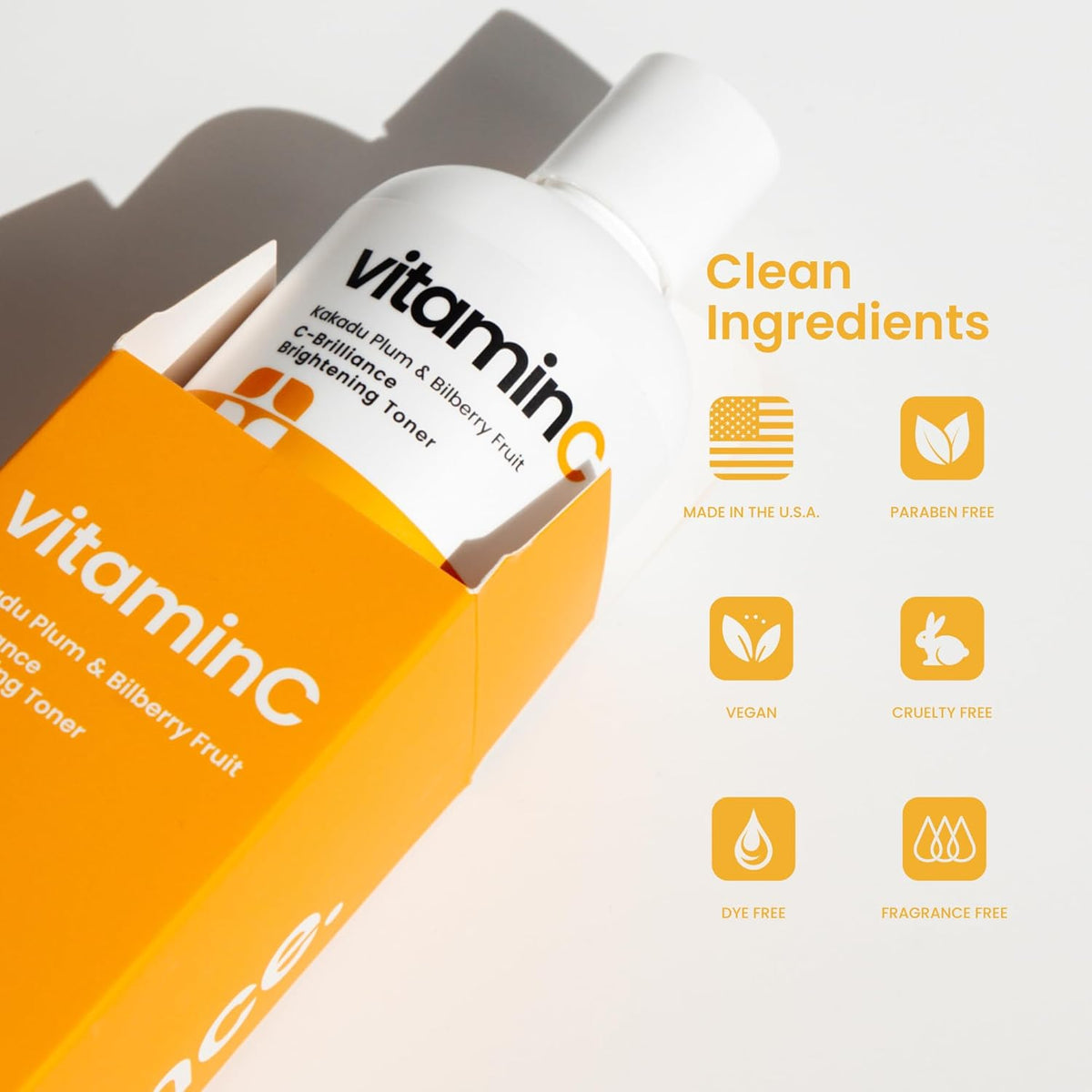 C-Brilliance Vitamin C Toner for Face Daily Witch Hazel Facial Astringent with Kakadu Plum and