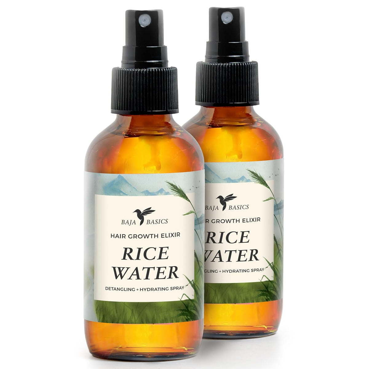Rice Water for Hair Growth – Fermented Leave-In Spray for Thicker, Longer, Shinier Hair – Split End