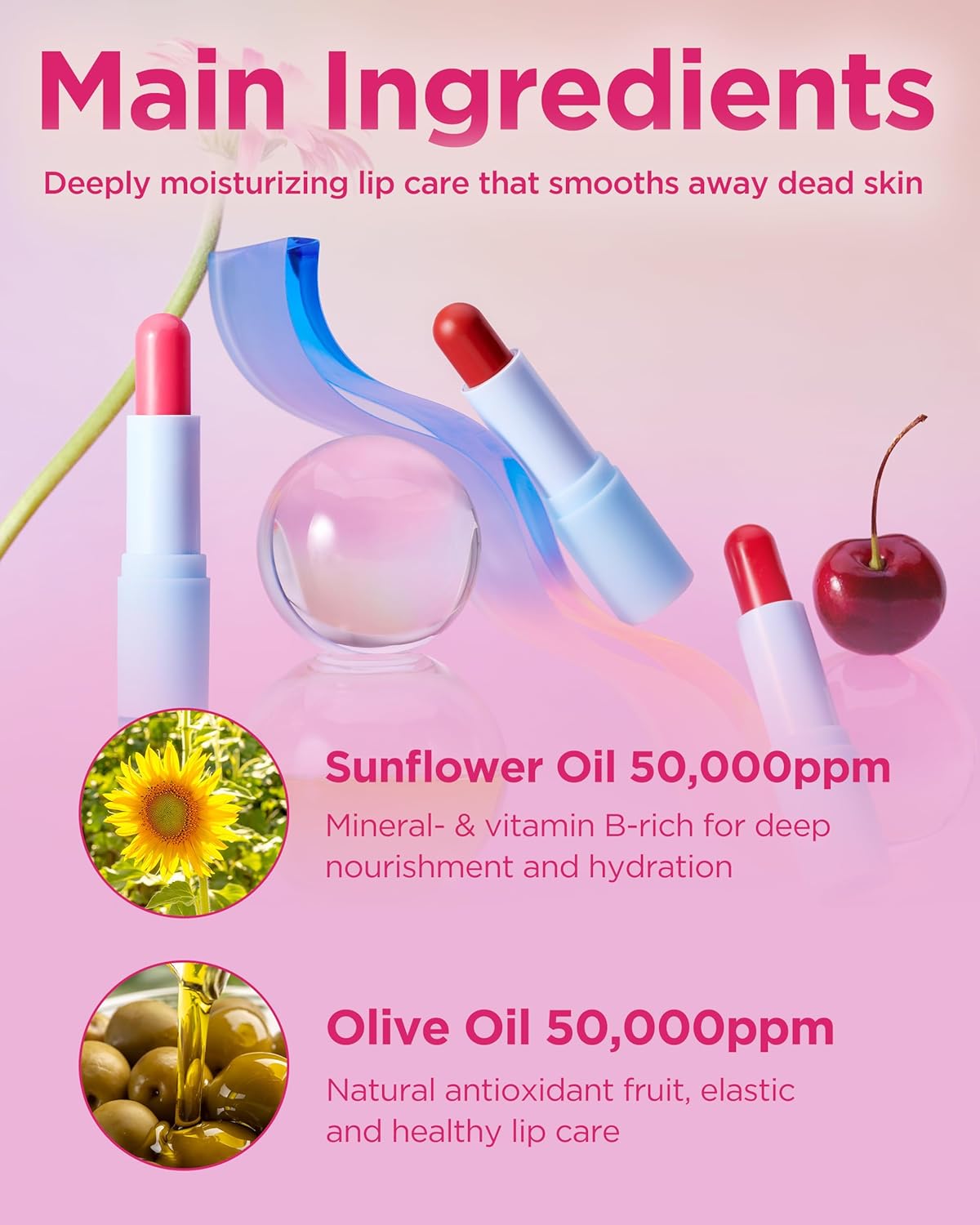 TOCOBO Glass Tinted Lip Balm 012 Better Pink – Vegan Korean Lip Care for Deep Hydration - Tinted