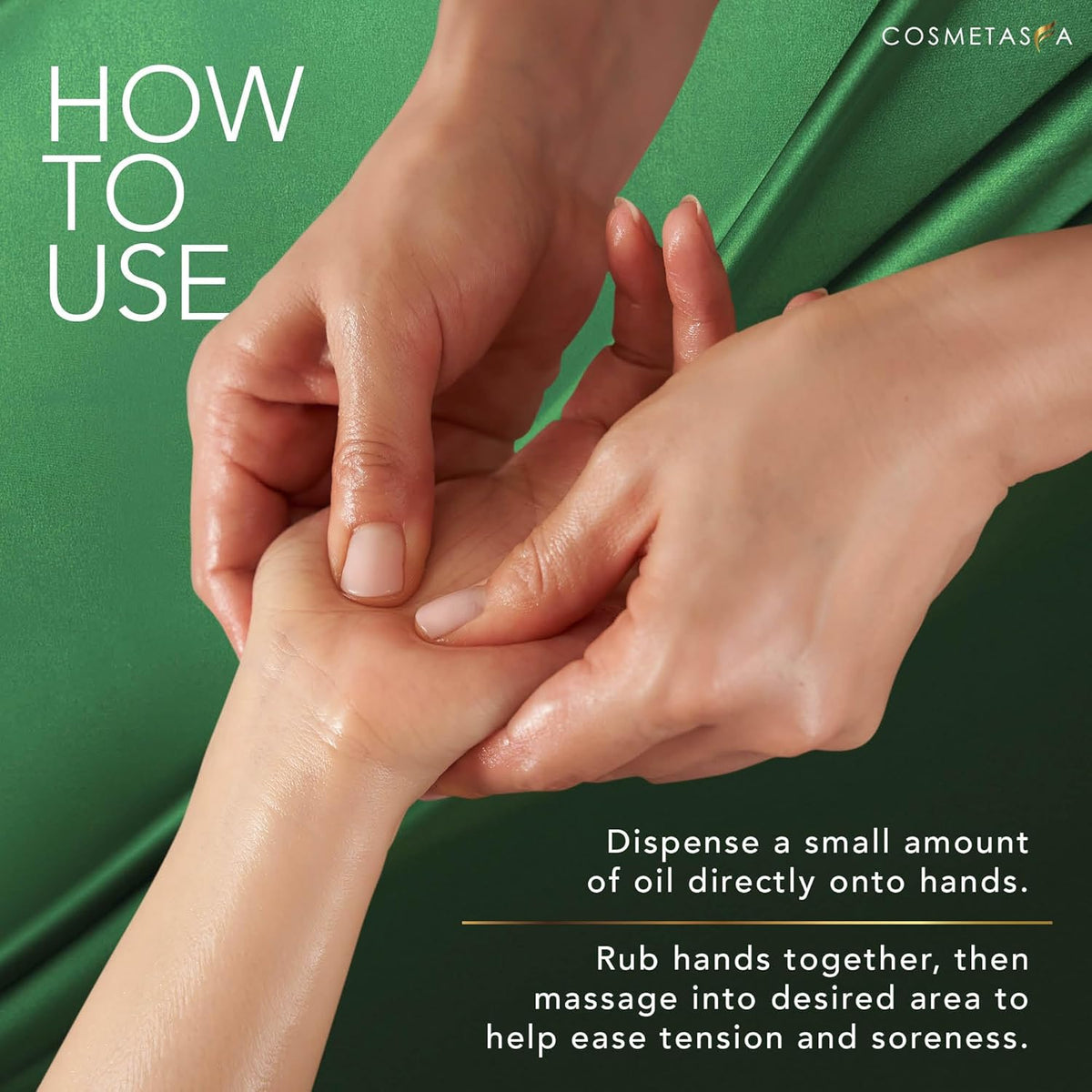 Cosmetasa Sore Muscle Massage Oil for Massage Therapy – All Natural, Cruelty-Free Full Body Massage