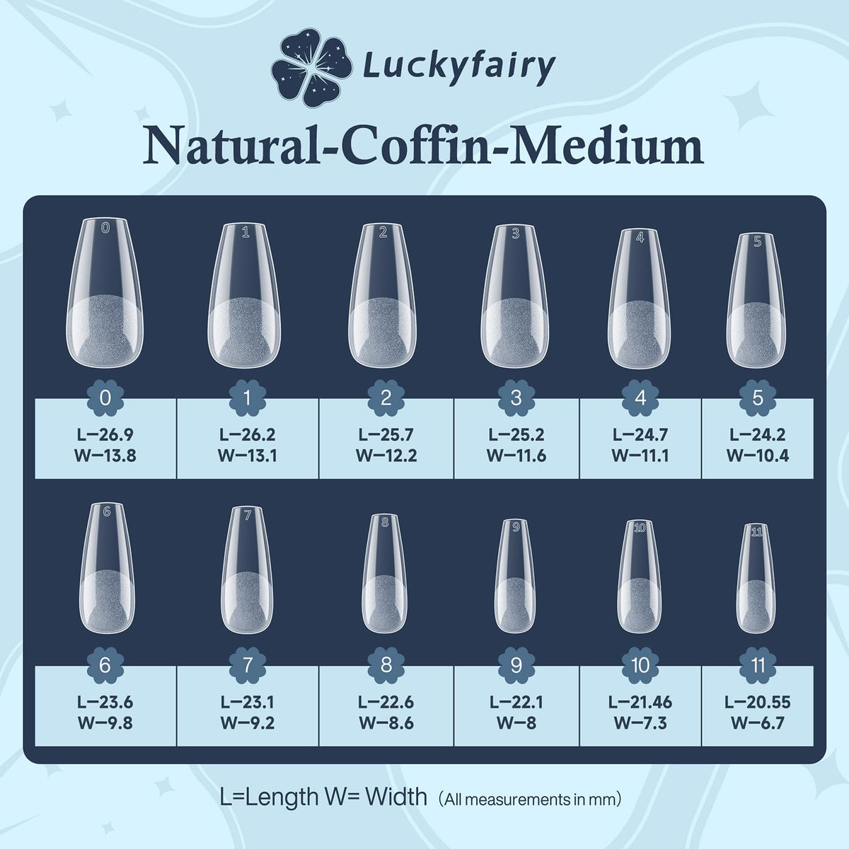 Medium Coffin Gel Nail Tips, 504pcs Soft Gel Pre-Shaped Acrylic Fake Nails, Half Matte Full Cover