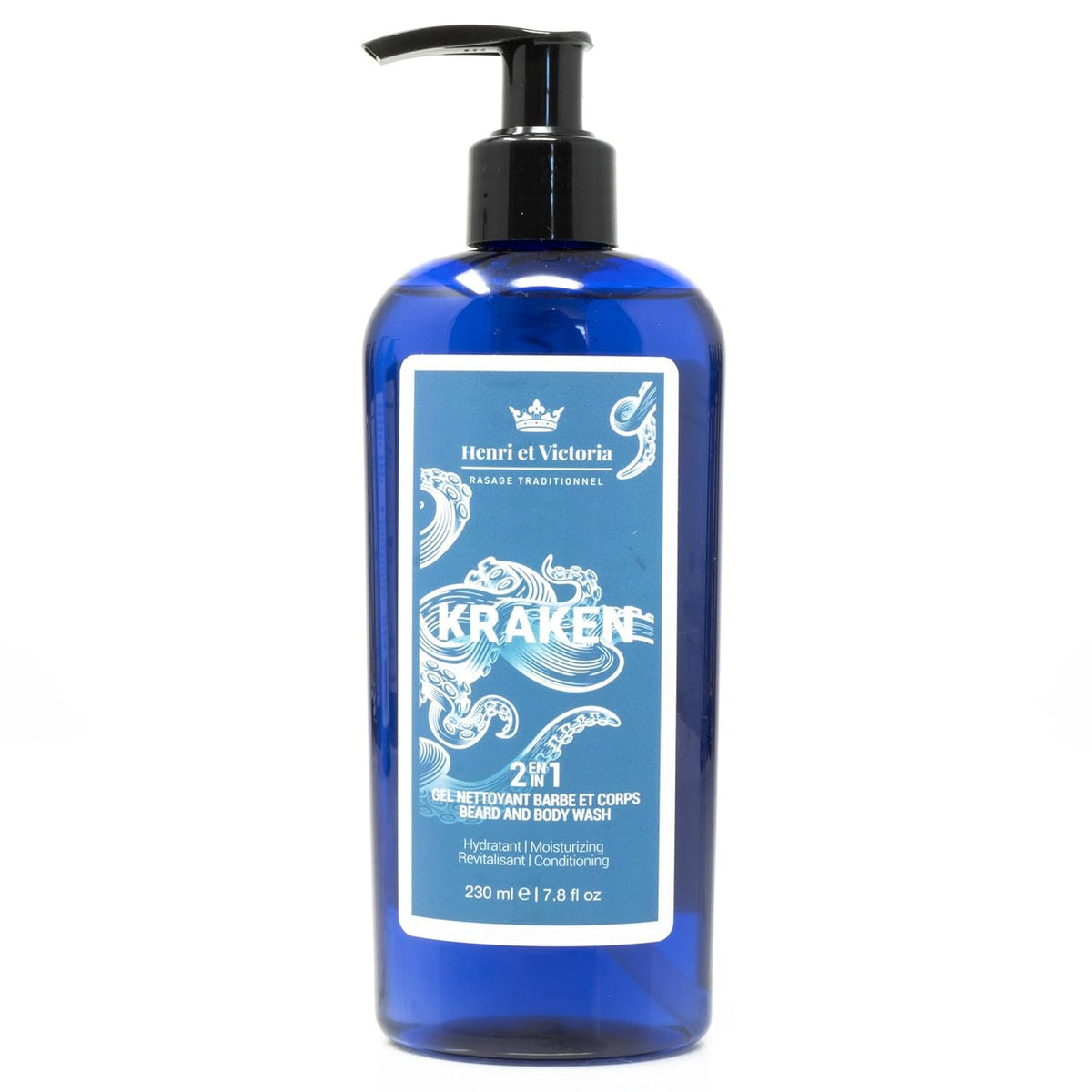 All in One Body and Beard Wash, Hair Shampoo & Body Wash - Enriched with Aloe Vera, Vitamin B5, Oat