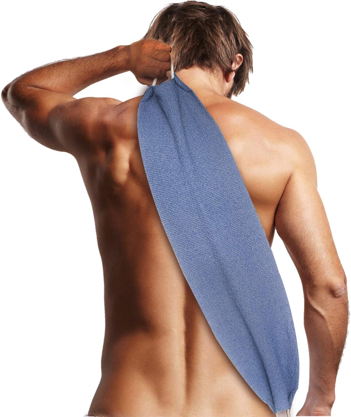 Evridwear Exfoliating Back Scrubber with Handles Two Sides for Body Shower Deep Cleans Skin