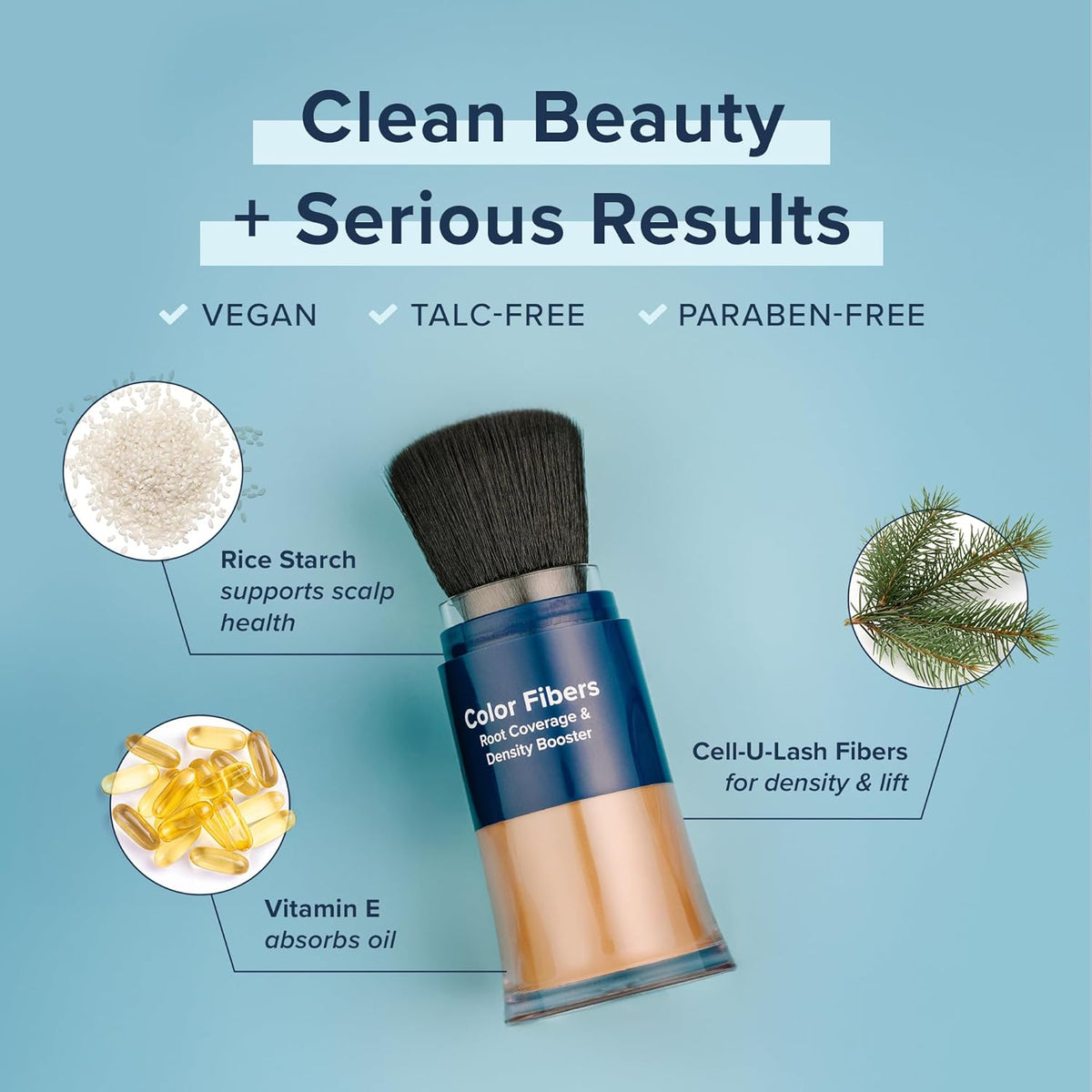 TRUHAIR Color Fibers Root Coverage & Density Booster | Quick-Apply Root Touch Up Hair Color |