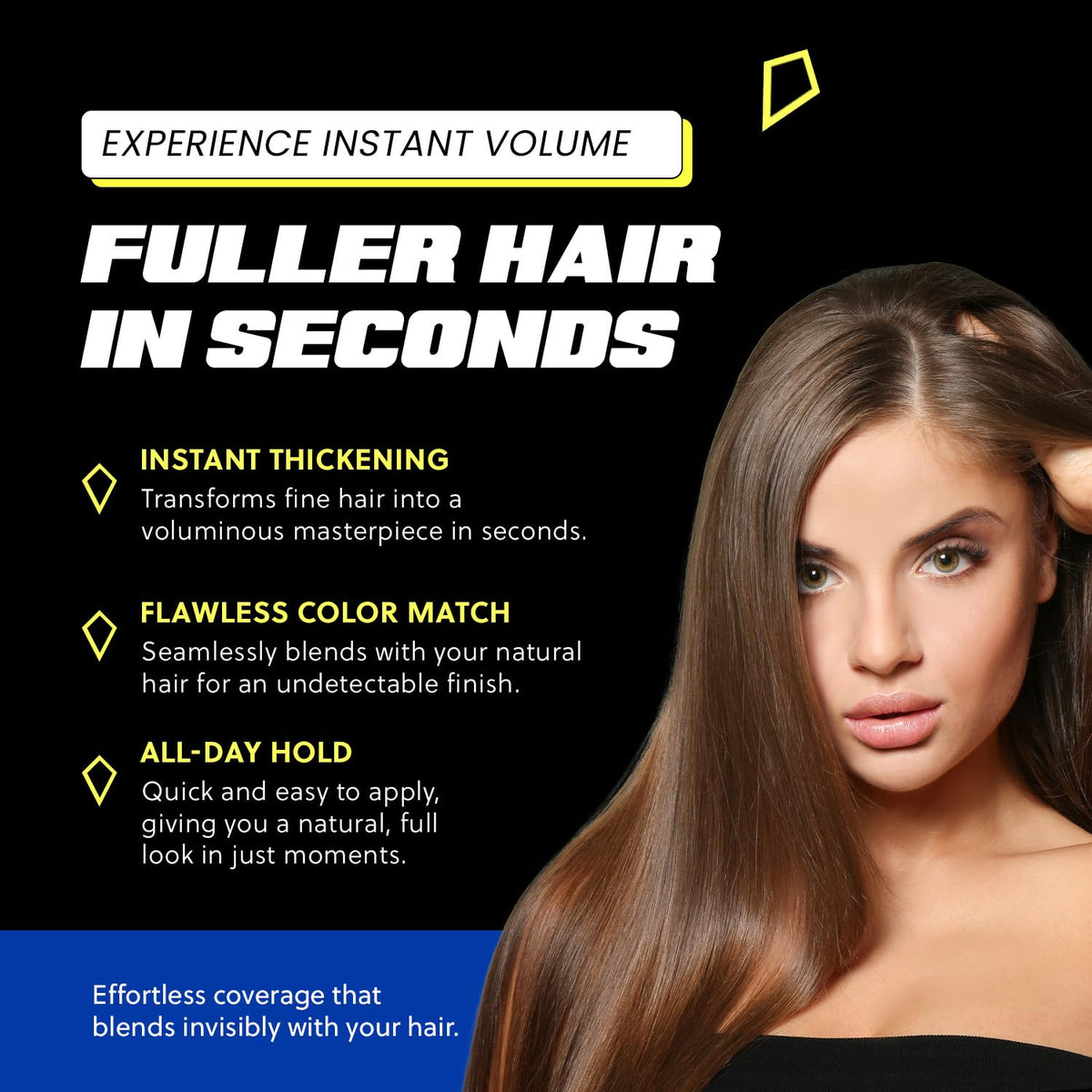 PrimeLook Hair Building Fibers, Luxurious Building Fibers for Thinning Hair, Superior Formula for