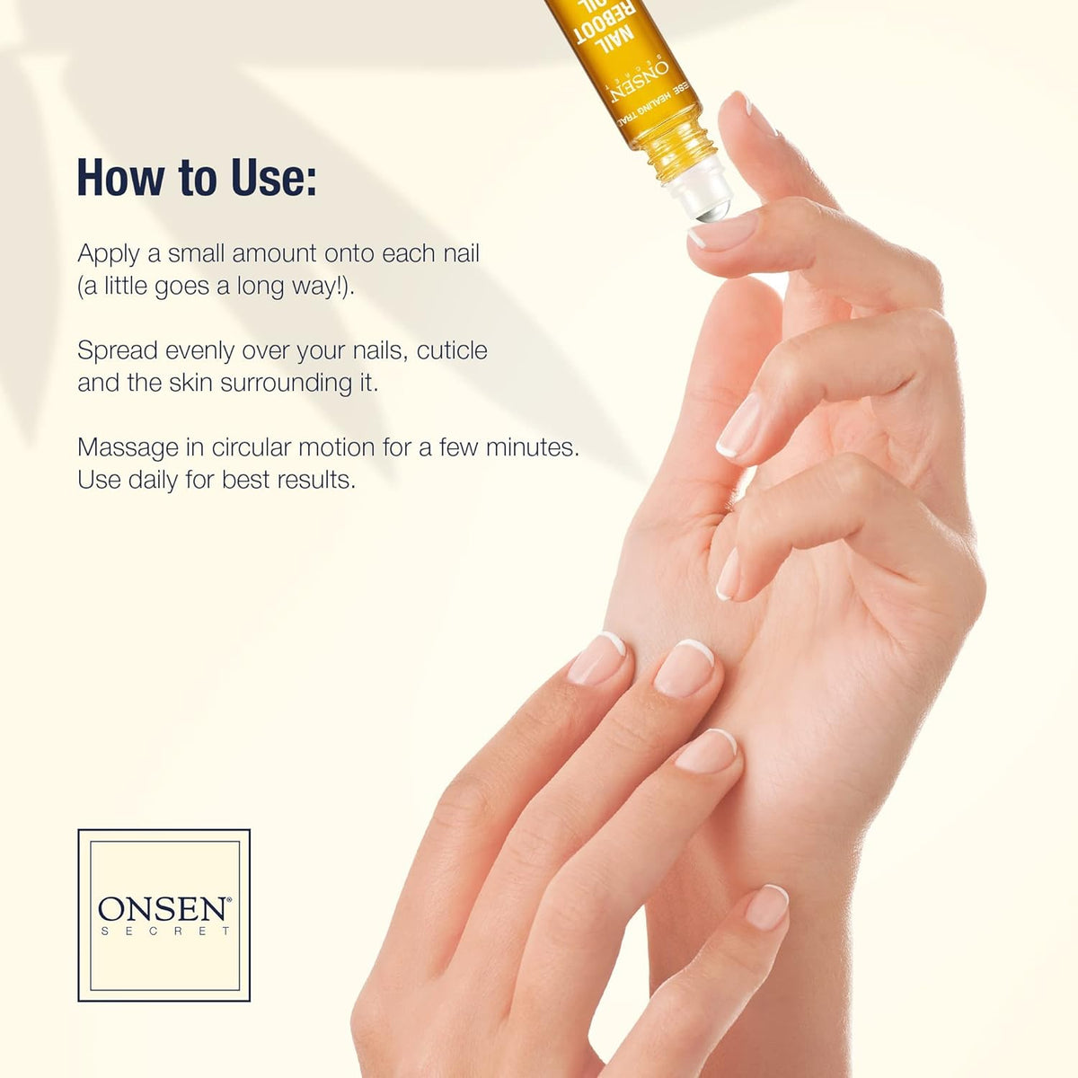 Onsen Secret Nail Care Kit - Japanese Nail Buffer and Shine Kit - Spa-Quality Manicure - Organic