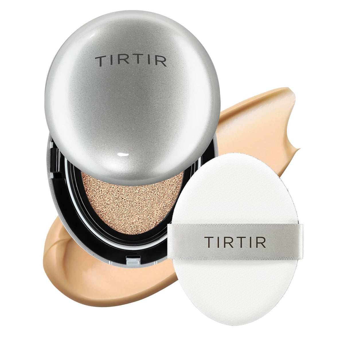 TIRTIR Mask Fit Aura Silver Cushion Foundation | Semi-glow Finish, Natural Coverage, Moisturizing