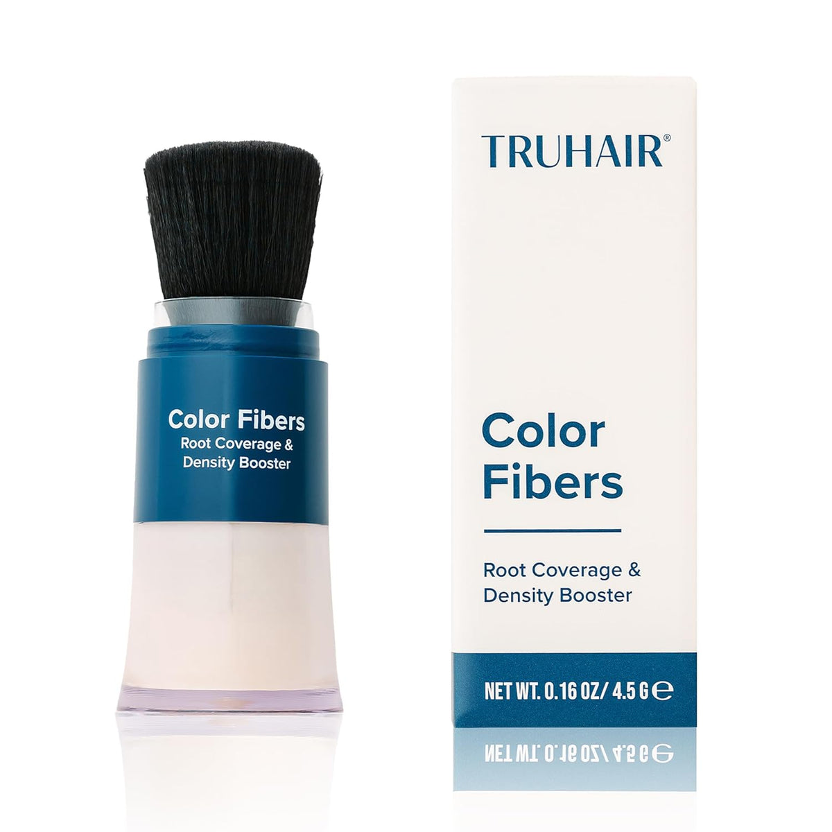 TRUHAIR Color Fibers Root Coverage & Density Booster | Quick-Apply Root Touch Up Hair Color |