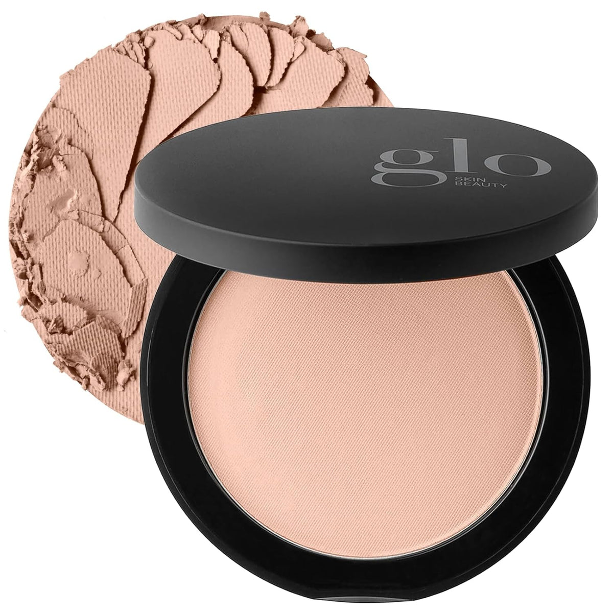 Glo Skin Beauty Pressed Base Powder Foundation Makeup (Beige Dark) - Flawless Coverage for a
