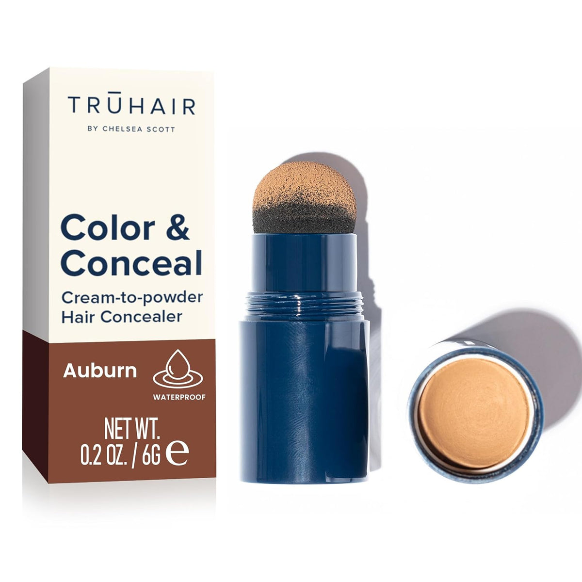 TRUHAIR Color & Conceal Waterproof Root Touch Up - Hair Cover Up for Gray Coverage and Hairline