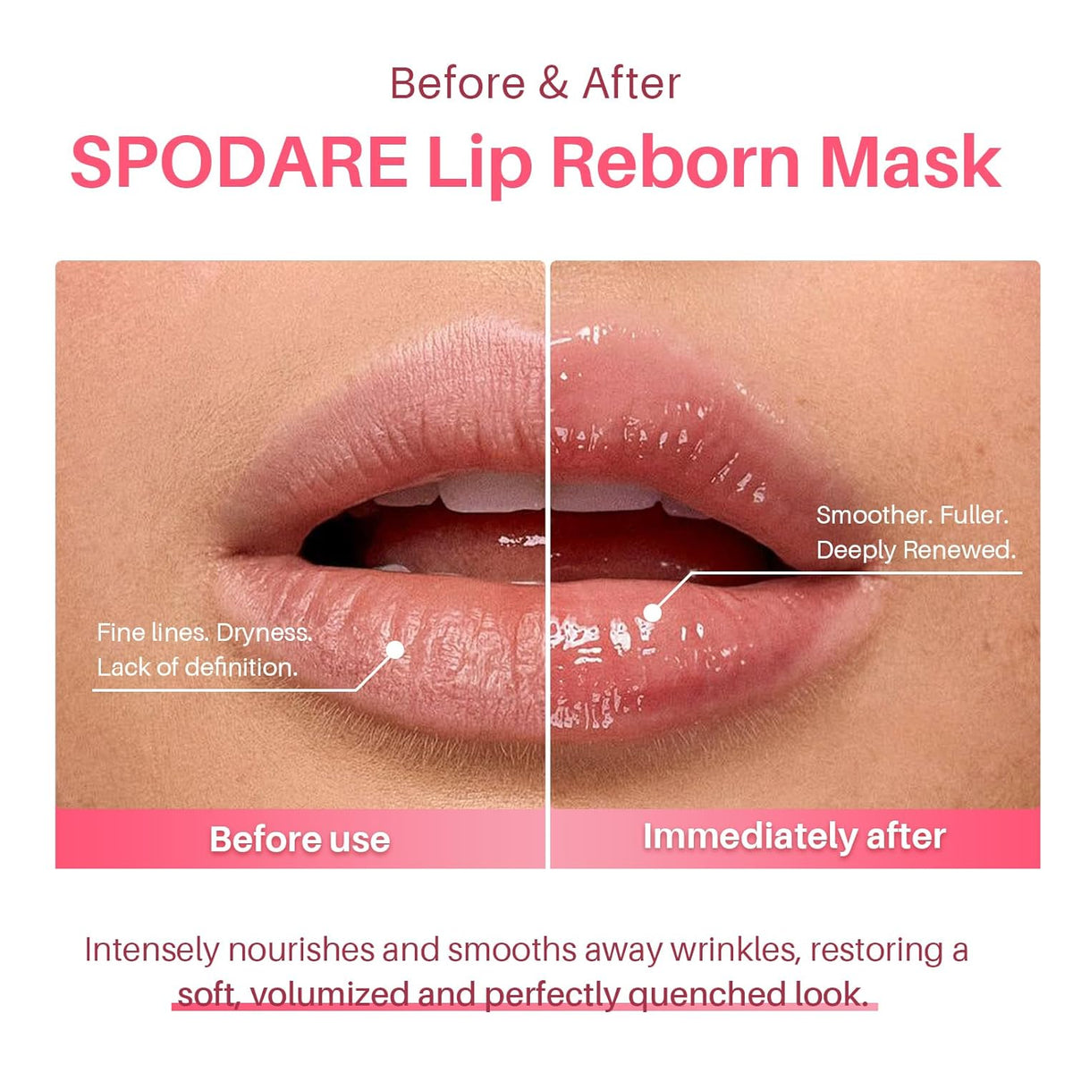 Sleeping Lip Mask Green Apple - Repair for Dry Cracked Lips, Infused with Vitamin C and Shea