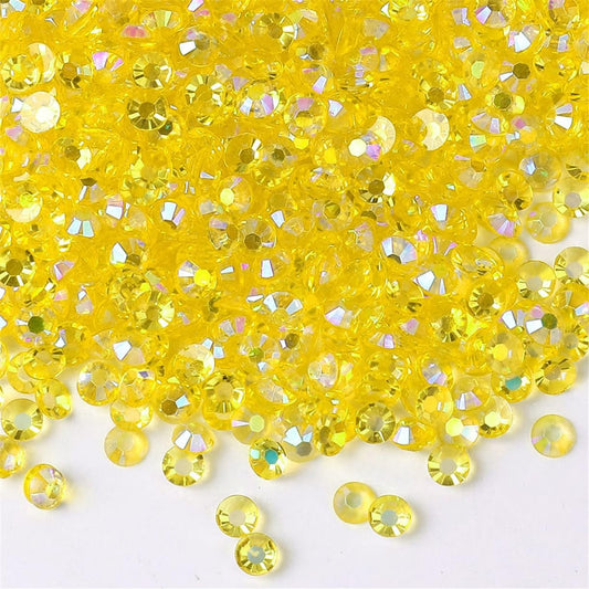 1000 Pieces SS20 5mm Flatback Rhinestones AB Clear Round Gems Crystals for Nail Art DIY Crafts