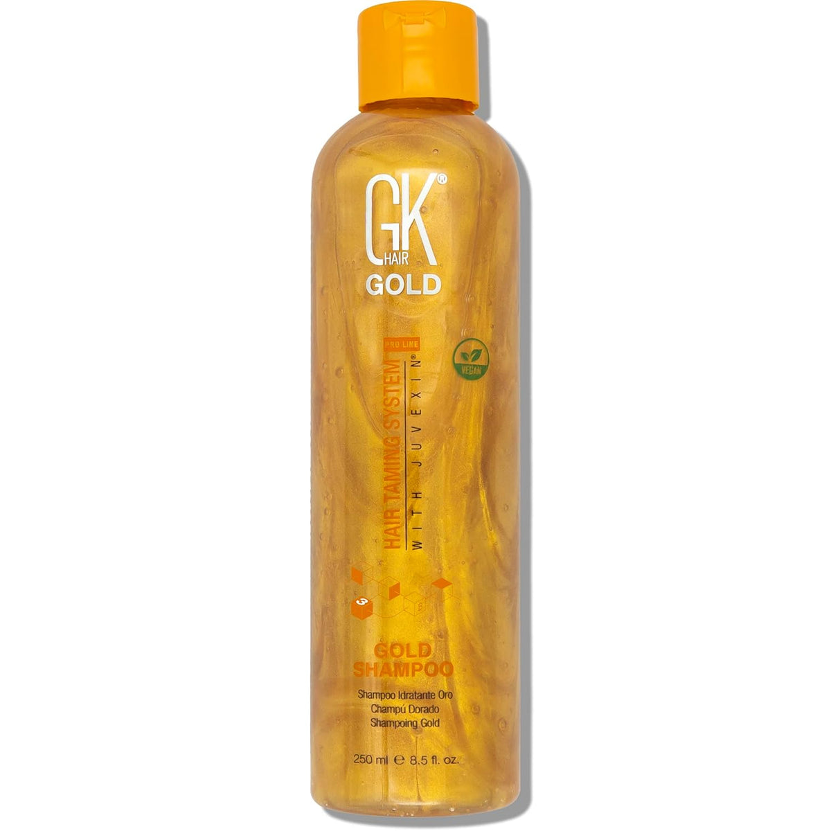 GK HAIR Global Keratin Gold Shampoo (8.5 Fl Oz/250ml) Hair Moisturizing Shine and Protection With