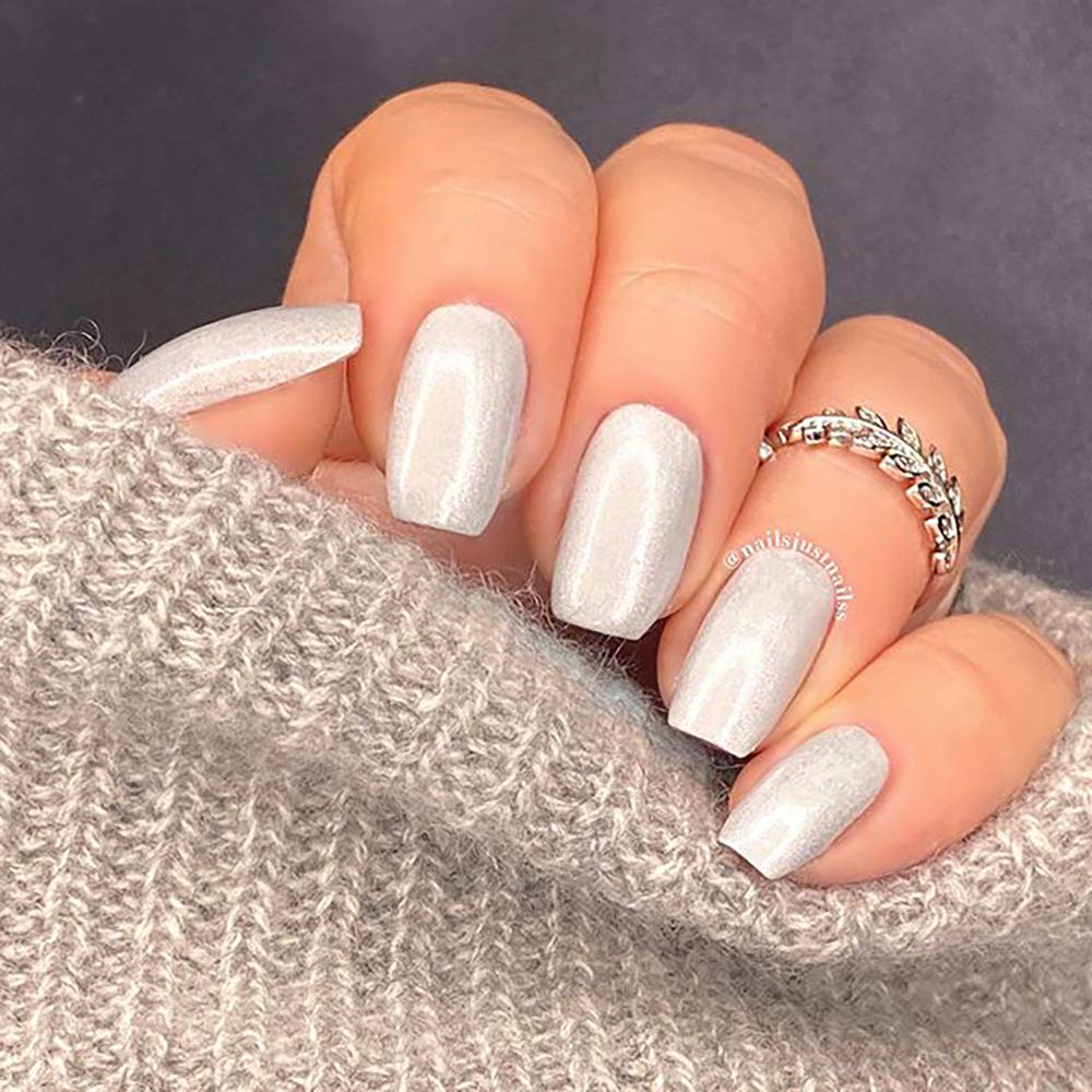 duri Nail Polish, 769 Dolphin Dance, Silver Metallic Shimmer Lacquer, Full Coverage, Shiny Finish