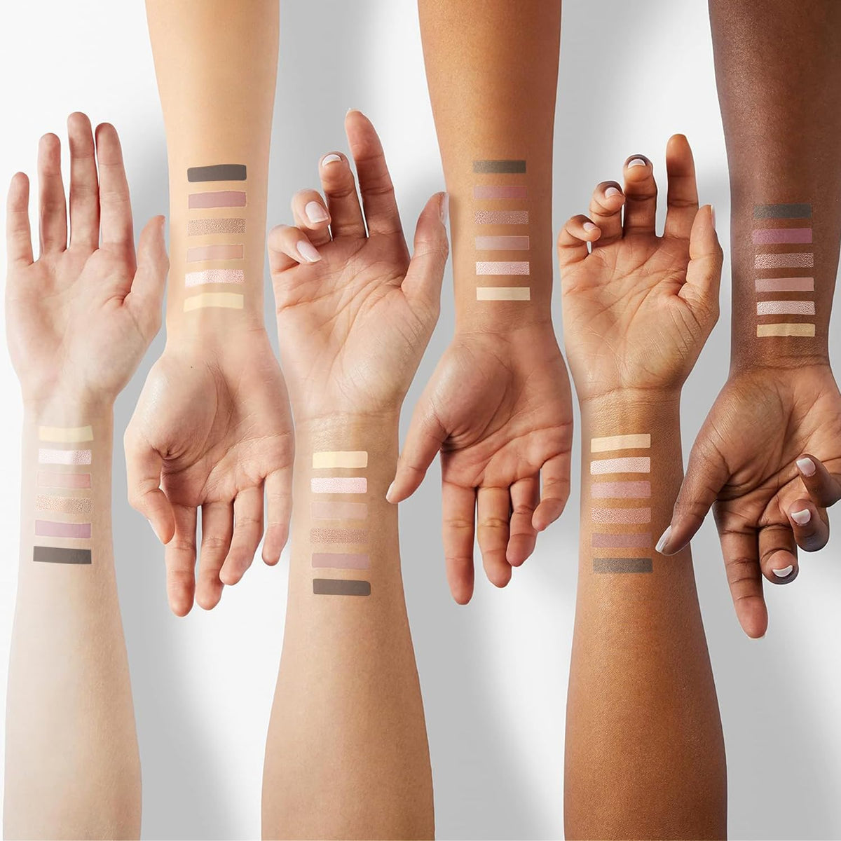Nudes Series Mini Eyeshadow Palette, Velvety Matte Finish, 6 Nude Taupe & Brown Neutral Eye