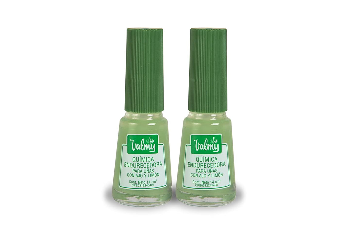 2in1 Garlic & Lemon Nail Hardener & Whitener Base Coat - Nail Strengthener & Growth Treatment