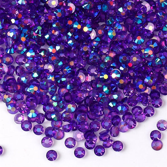 1000 Pieces SS20 5mm Flatback Rhinestones AB Clear Round Gems Crystals for Nail Art DIY Crafts