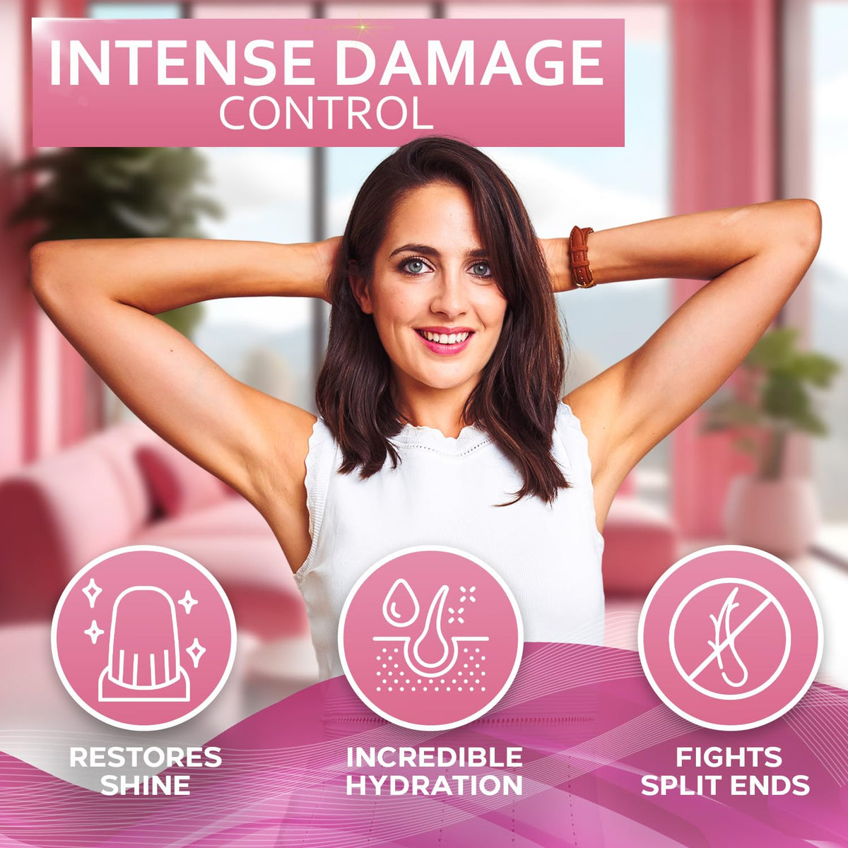 Rice Water Spray for Hair - With Rosemary, Biotin and Castor Oil - Tonic for Women and Men with