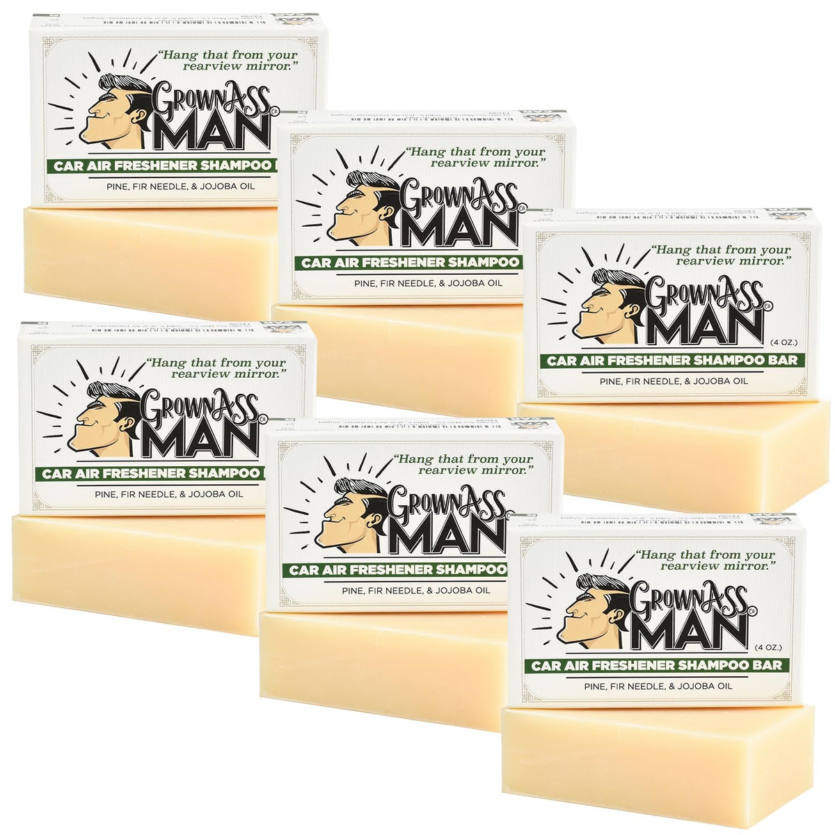 Solid Shampoo Bar Rich Lather 3 in 1: Hair, Beard & Body Wash - Plastic Free & Eco-Friendly