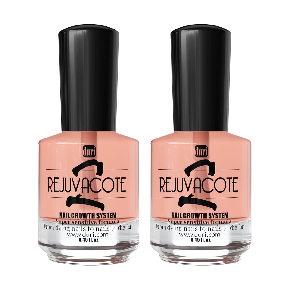Duri Rejuvacote 2 Nail Growth System Sensitive Formula - Nail Hardener and Strengthener for