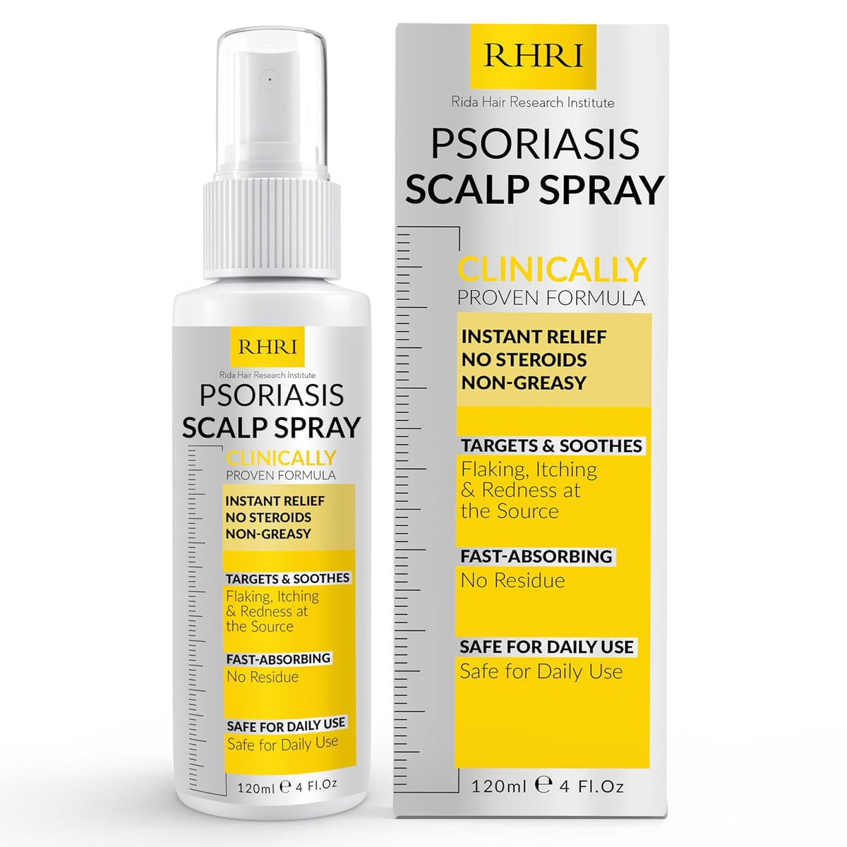 Psoriasis Scalp Spray | Psoriasis and Dandruff Treatment for Scalp Yeast Infections, Psoriasis