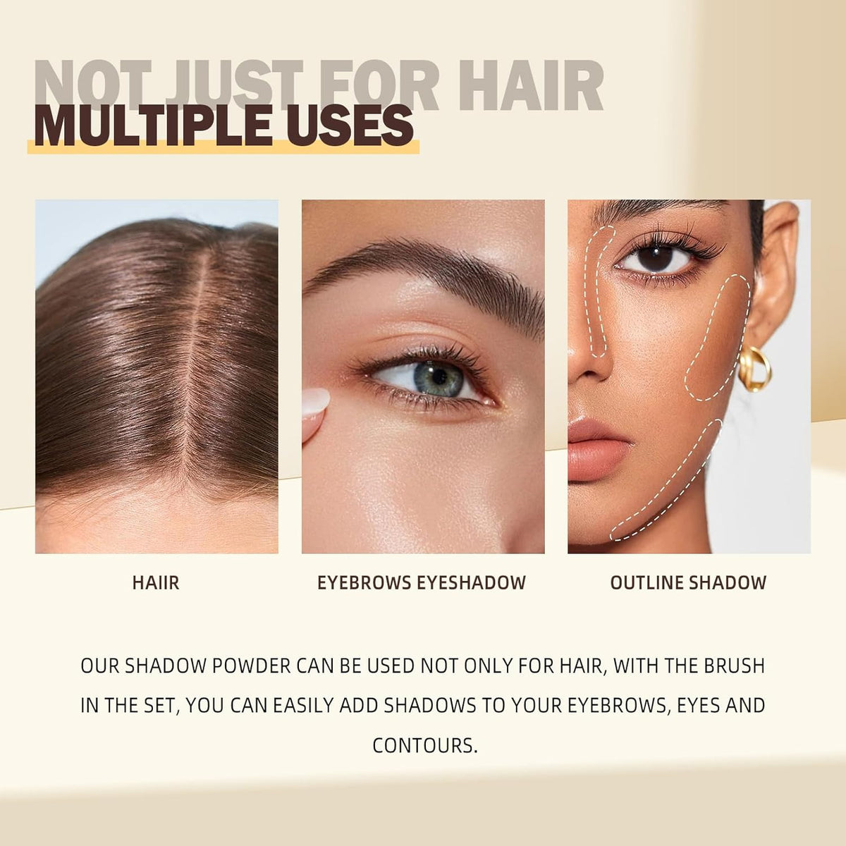 Root Touch Up Hair Color,Hair Fibers for Thinning Hair,Cruelty Free Hairline Powder - Instantly