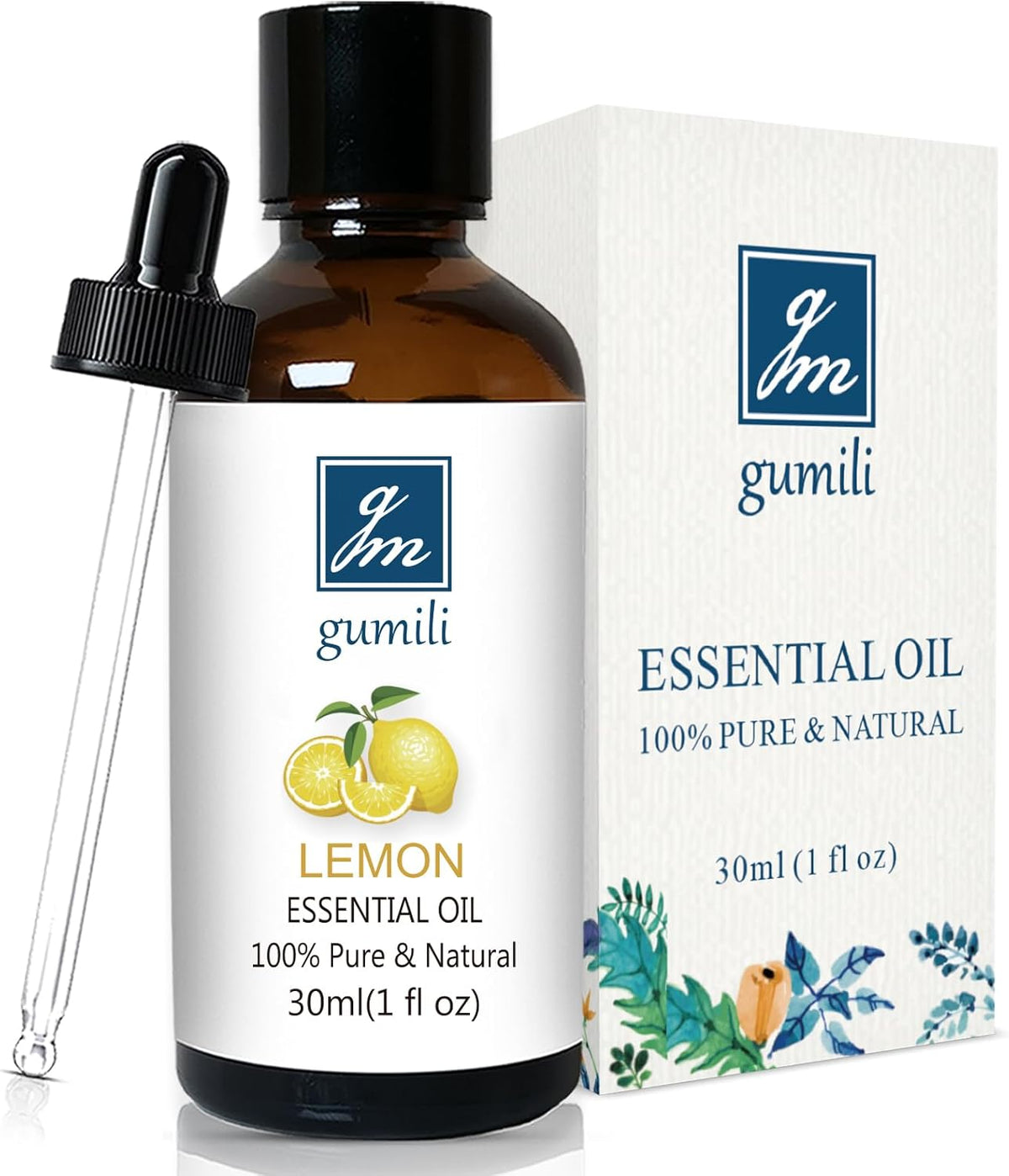 Lemon Essential Oil 1 Oz – 100% Pure Natural Lemon Oil for Cleaning, Diffuser, Skin, Massage & DIY