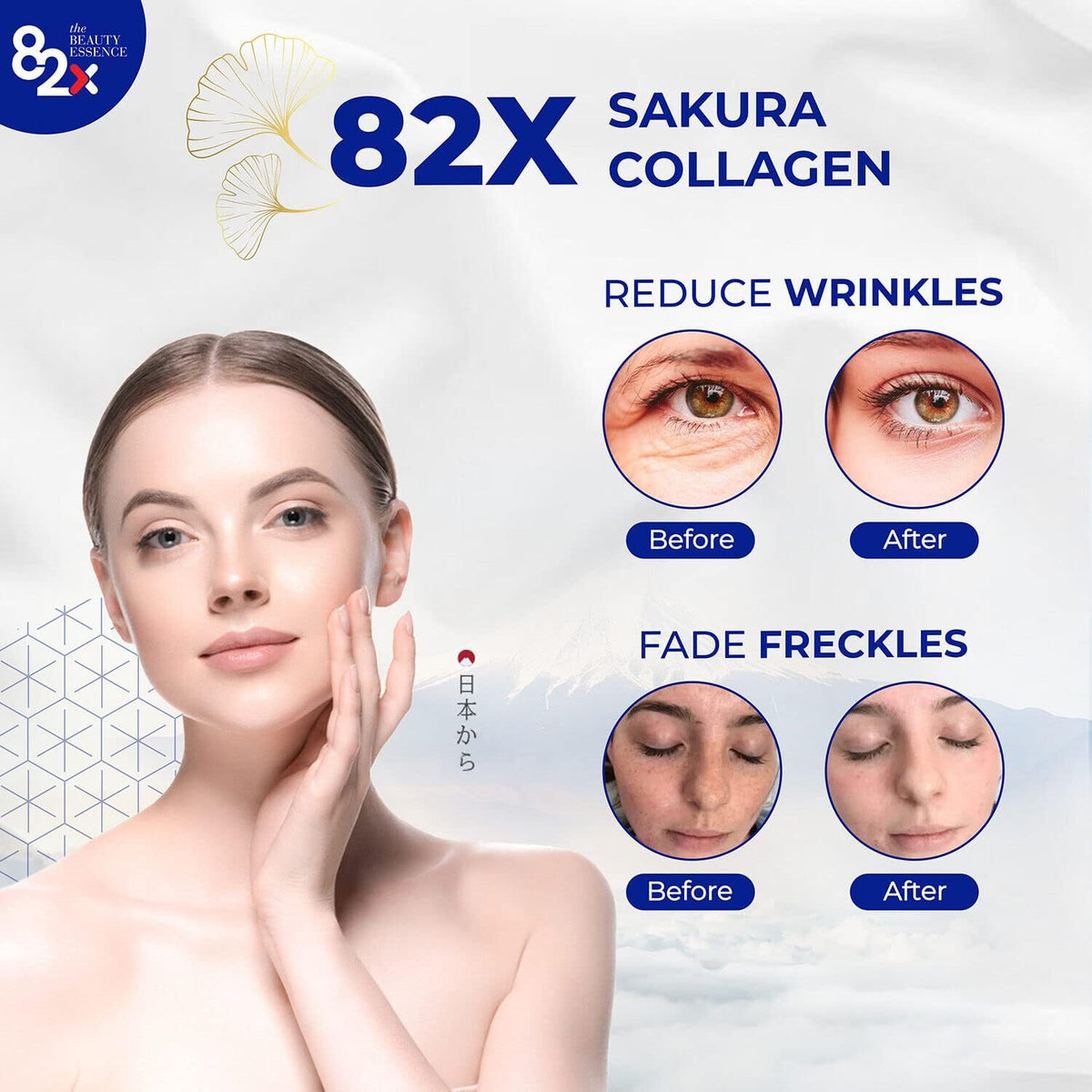 82X Collagen Premium - Marine Collagen Drink - Collagen Peptides Liquid Drink for Skin Hair Nails