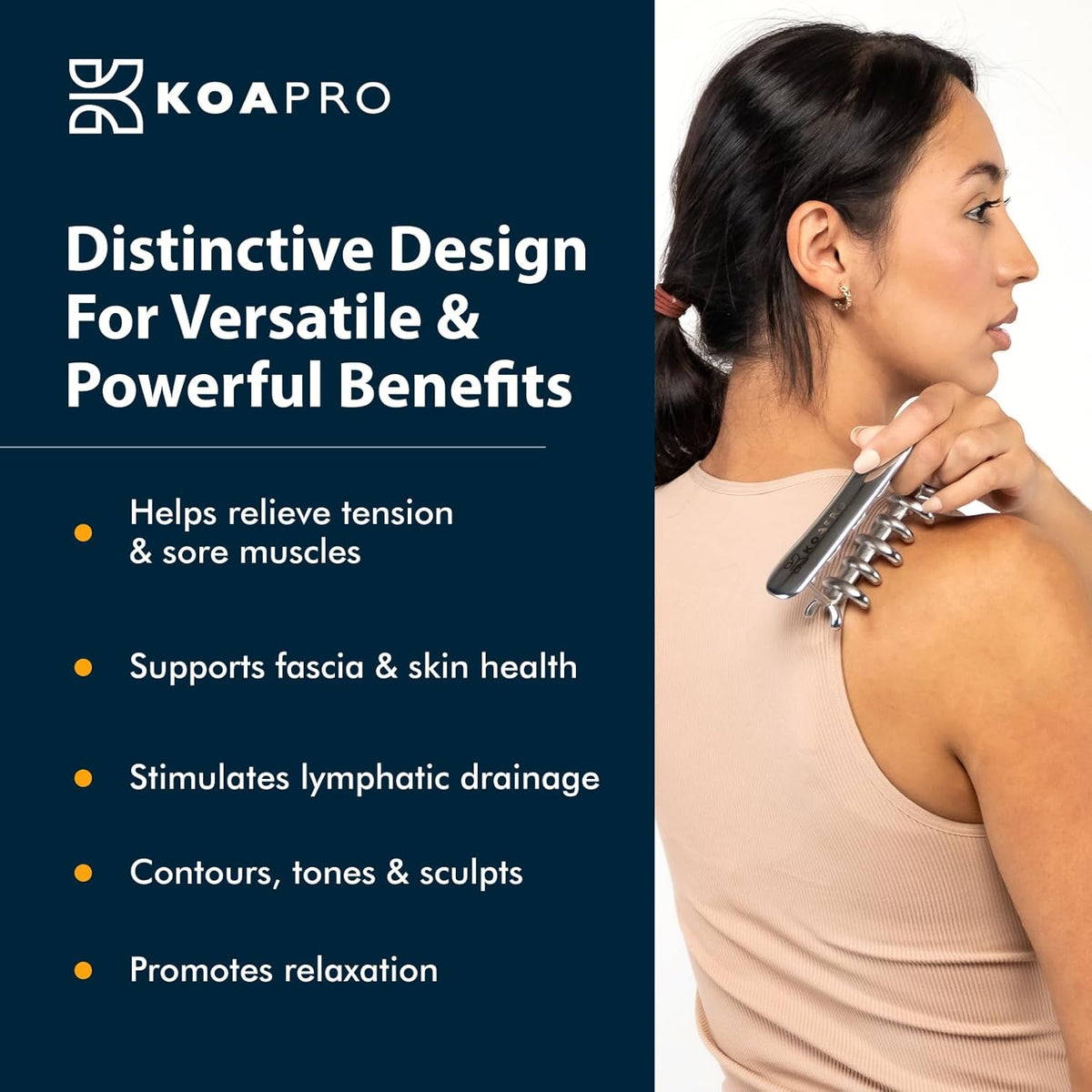 KOAPRO Facial Facia Blaster Tool for Sensitive Fascia Blasting - Face Gua Sha Tool Helps Lymphatic