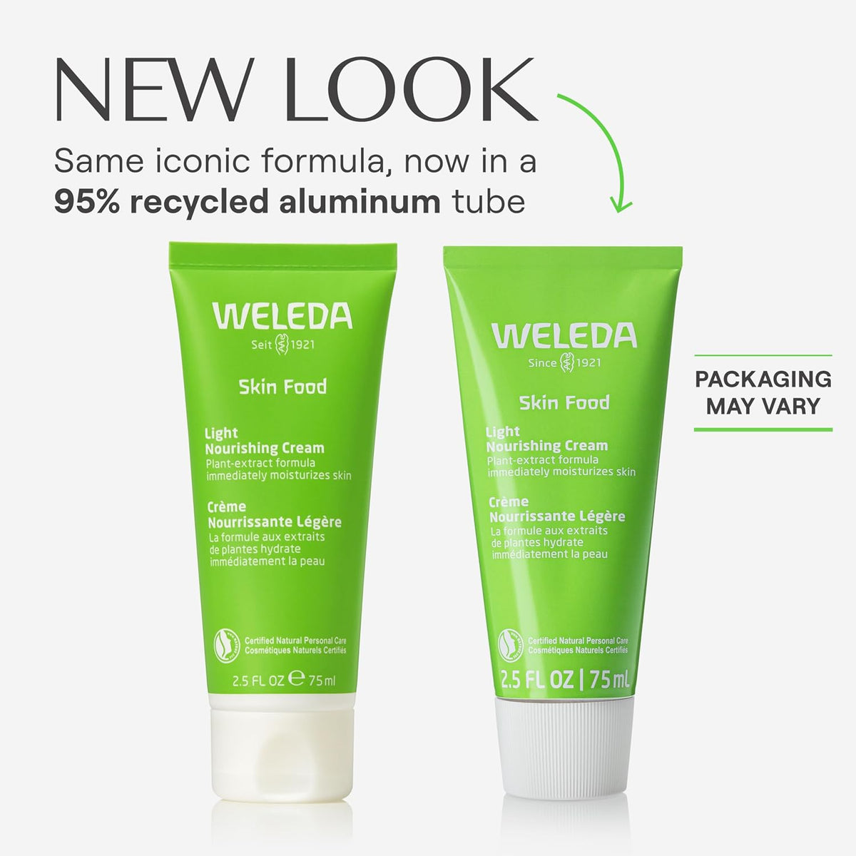 Weleda Skin Food Light Nourishing Body Cream 2.5 Fluid Ounce, Plant Rich Hydrating Moisturizer with