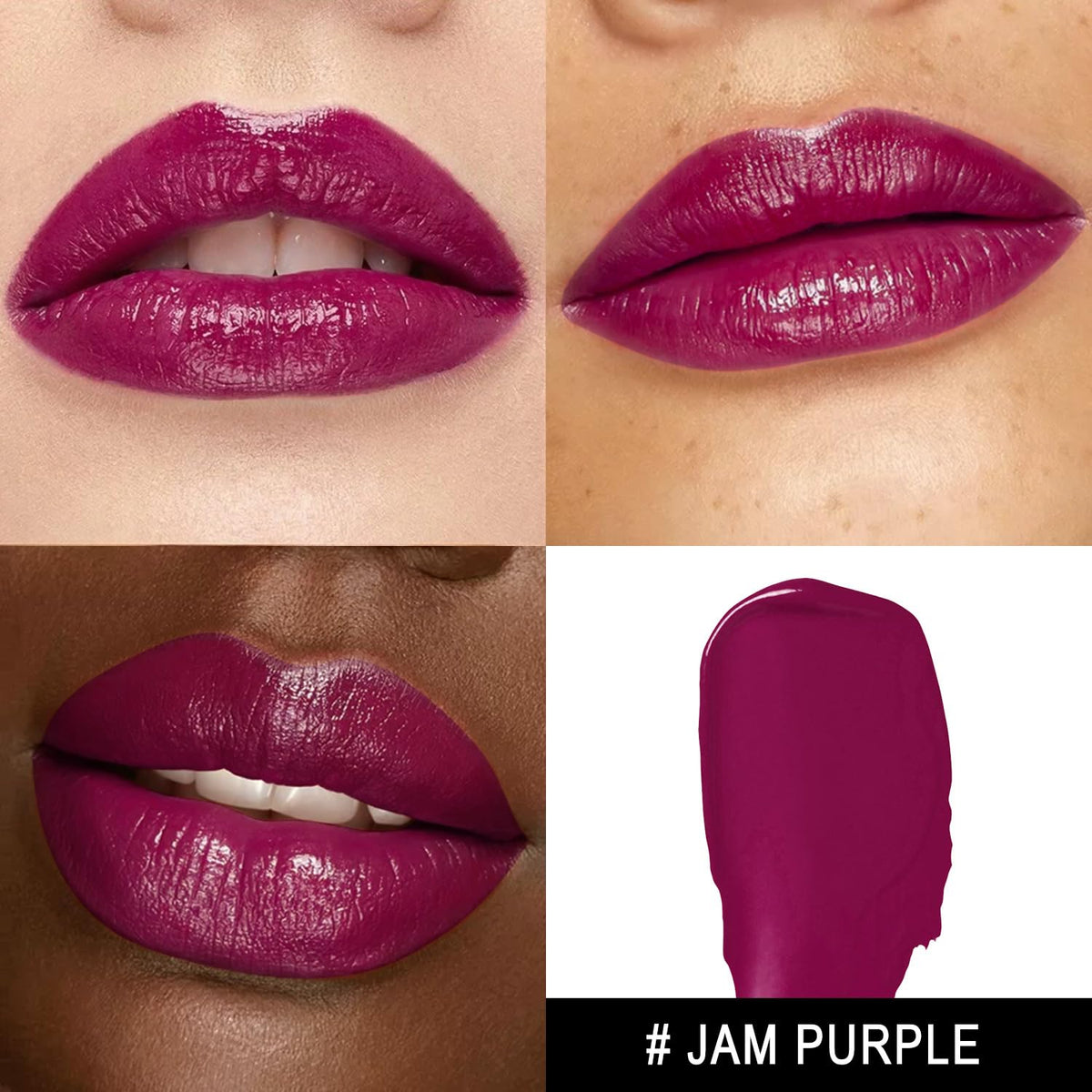 MAKI YIKA Moisture Purple Lipstick for Women Hydrate Lip Gloss for Dry Cracked Lips Weightless