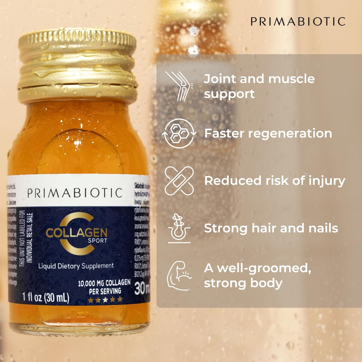 Liquid Collagen Sport- High Collagen Content [10,000 Mg] Per Serving - Hydrolyzed Collagen Drink