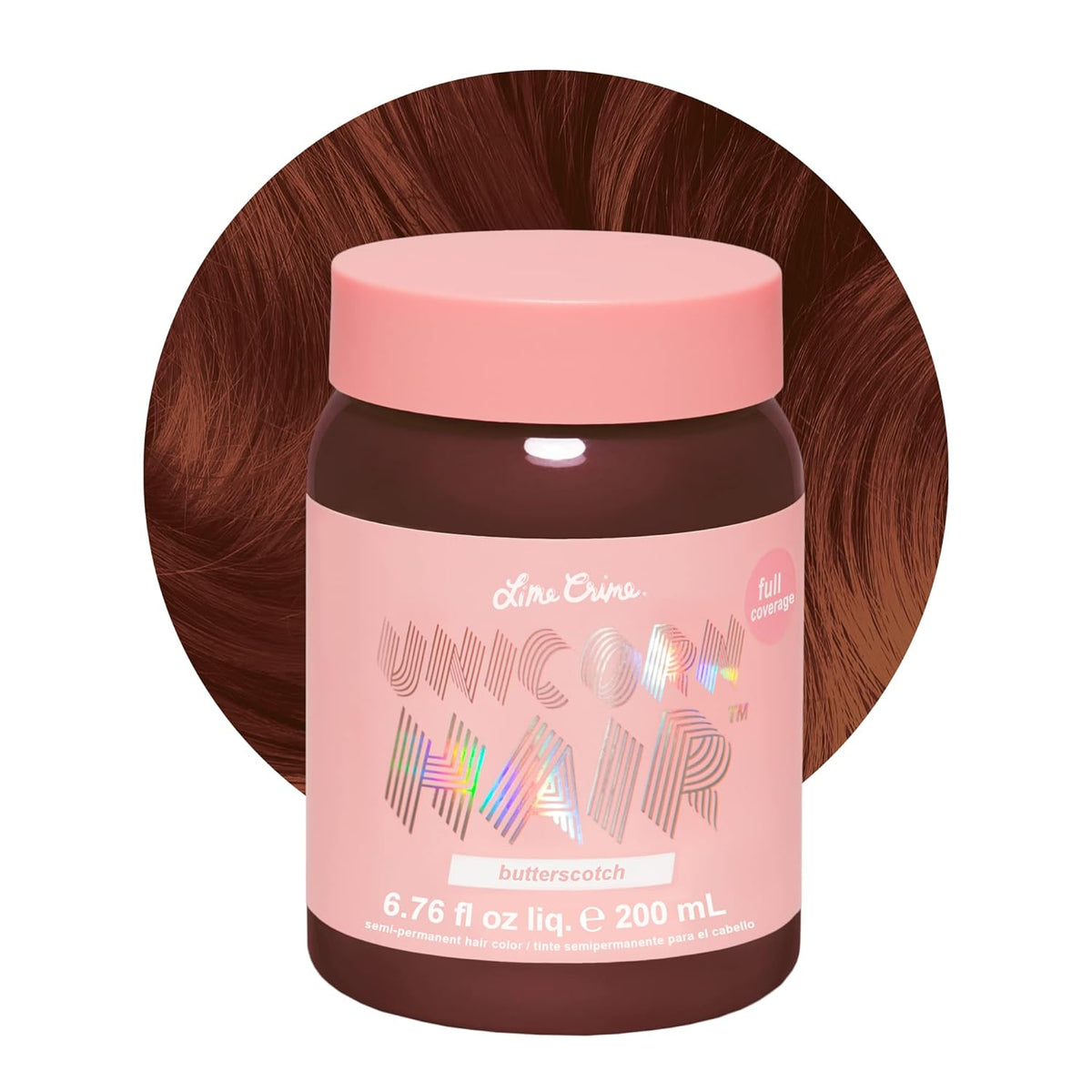 Lime Crime Full Coverage Unicorn Hair Dye, Butterscotch - Damage-Free Semi-Permanent Hair Color